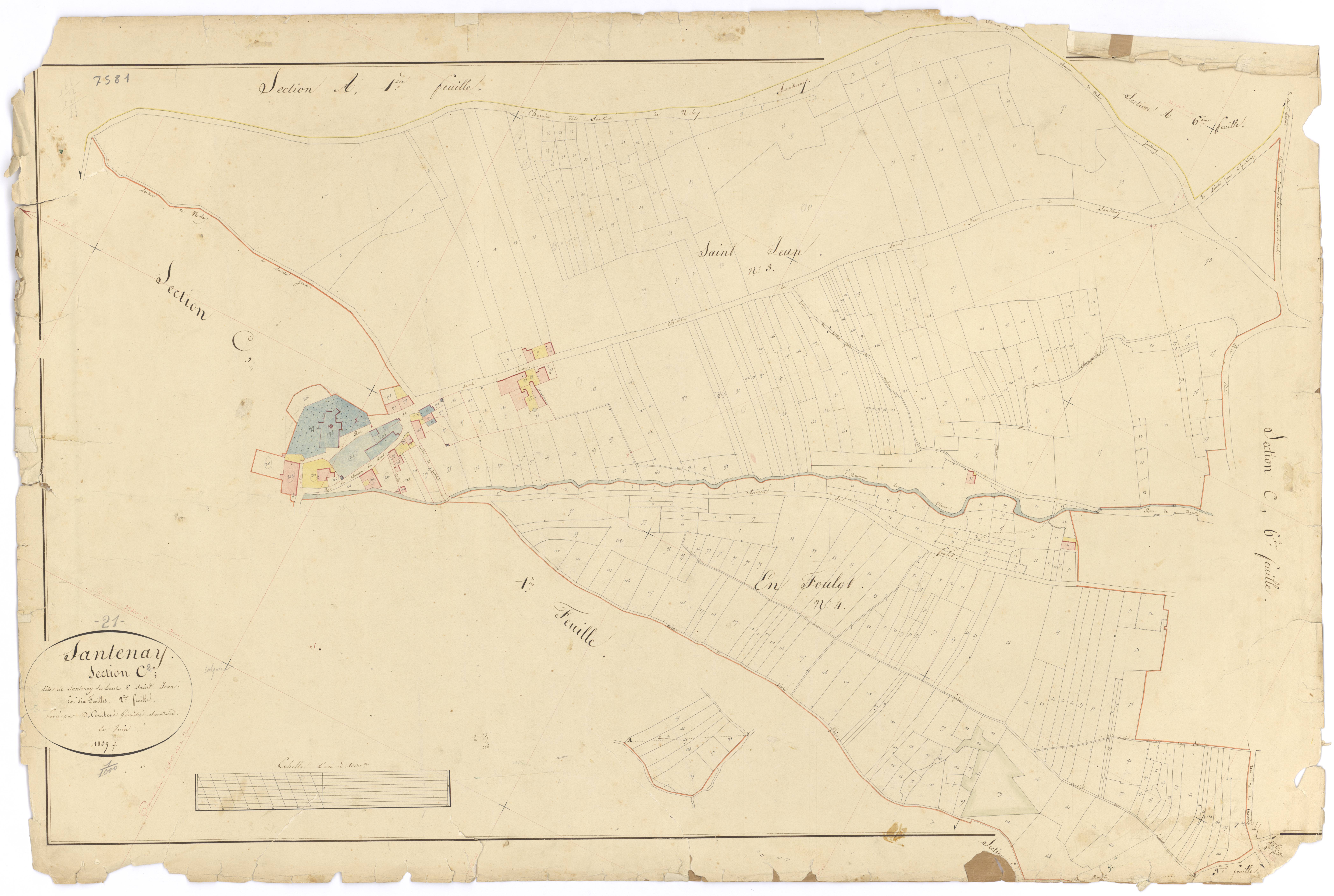 Santenay - Section C2 - 3 P PLAN 582/18