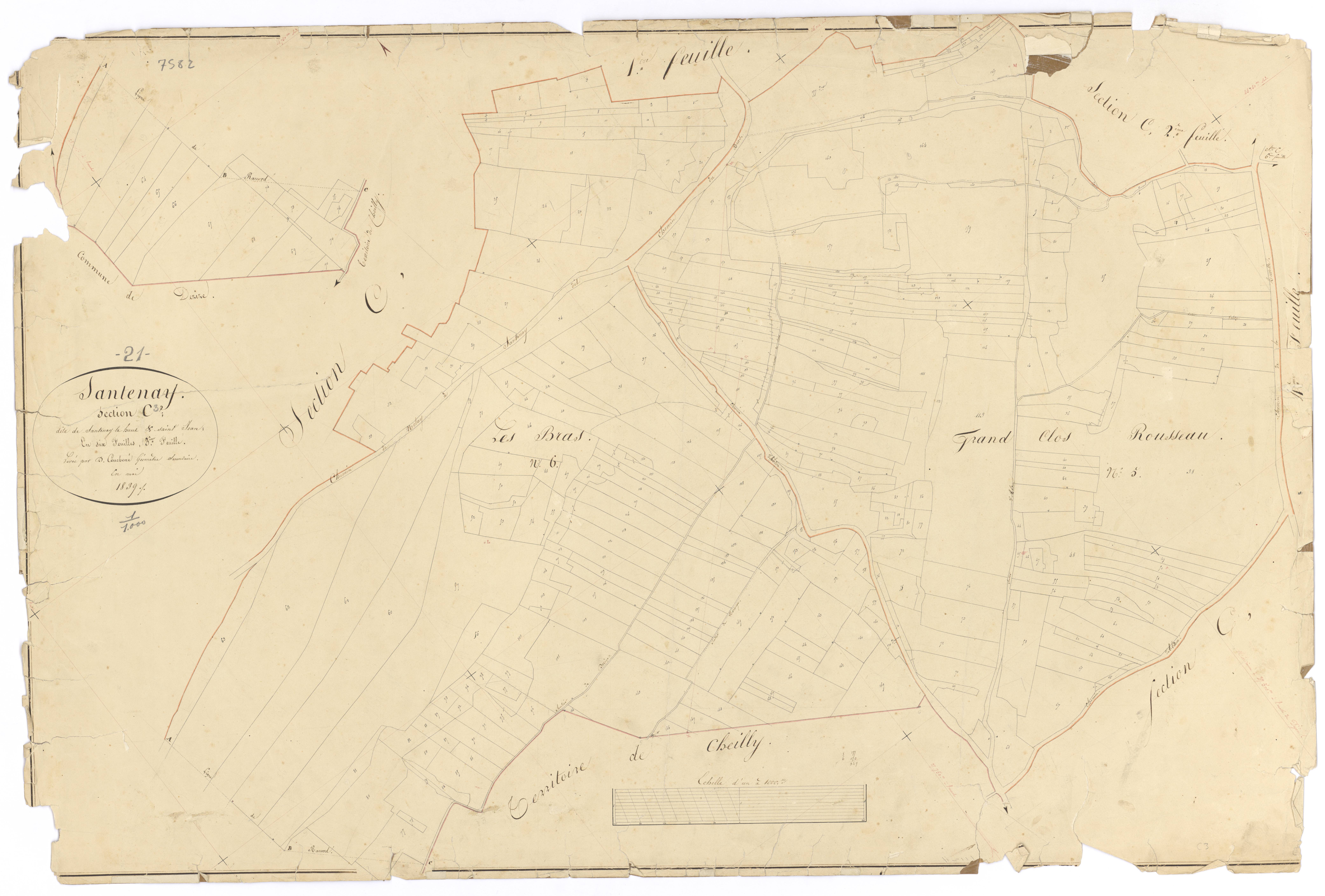Santenay - Section C3 - 3 P PLAN 582/19