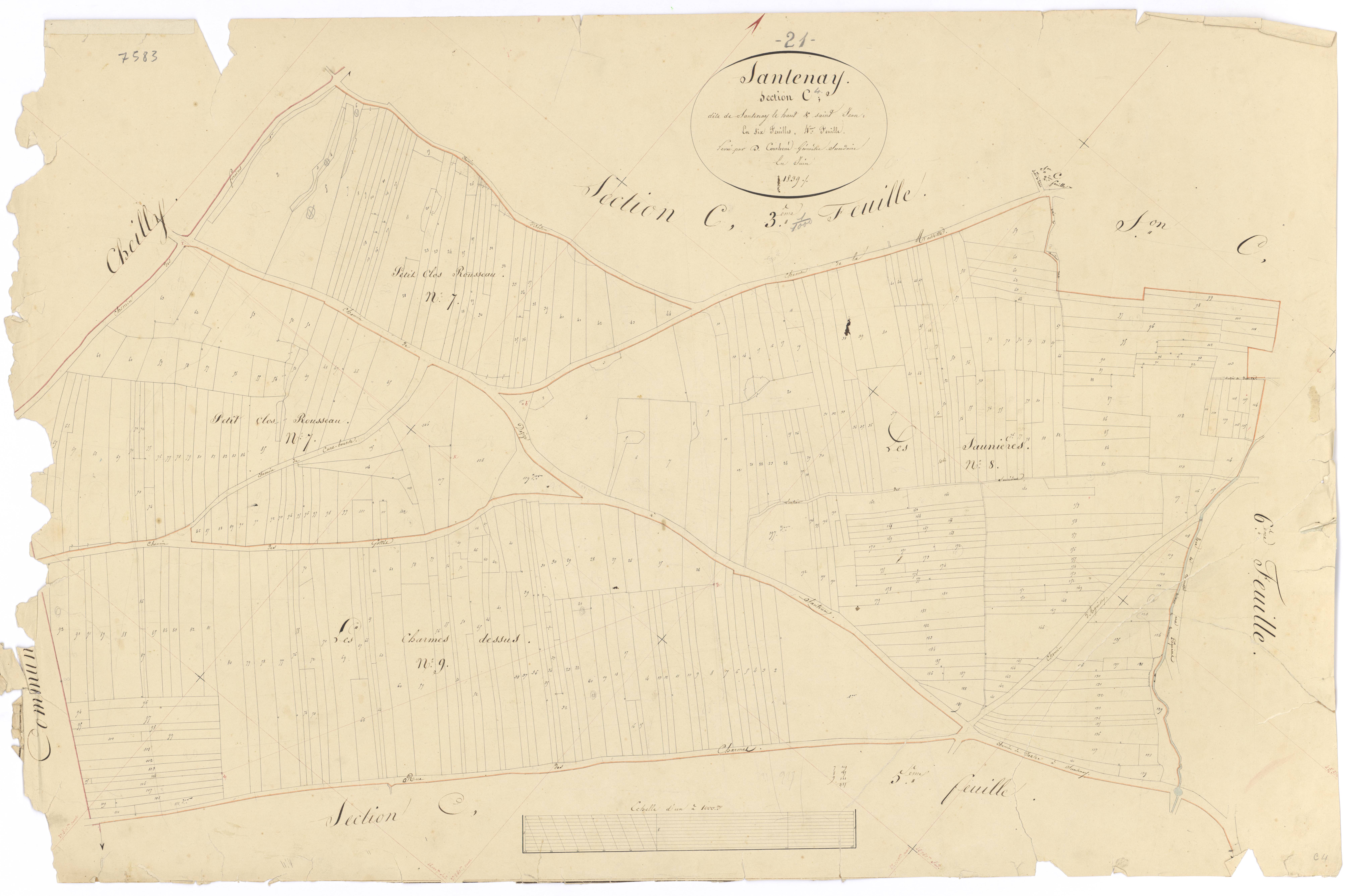Santenay - Section C4 - 3 P PLAN 582/20