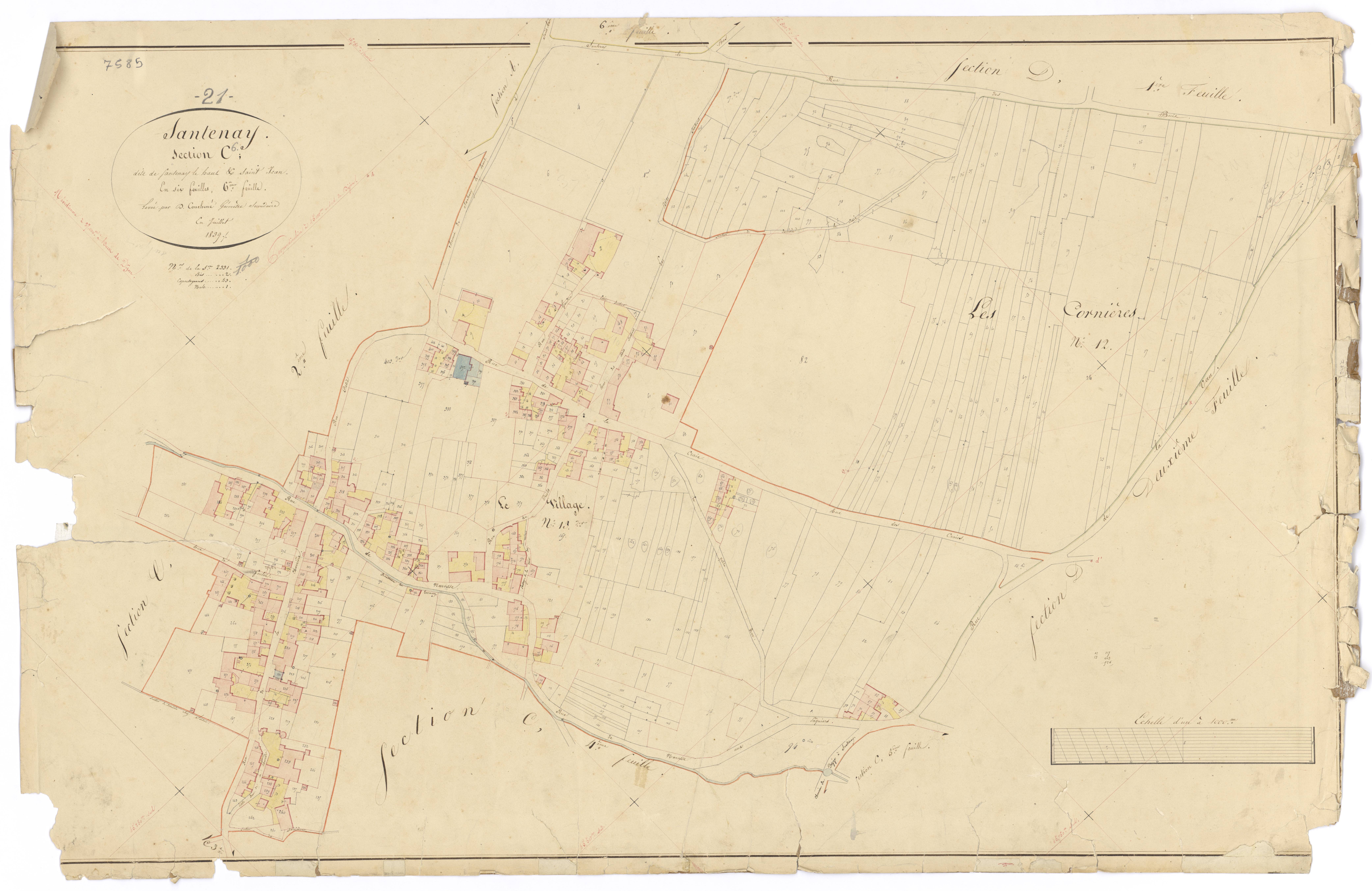 Santenay - Section C6 - 3 P PLAN 582/22