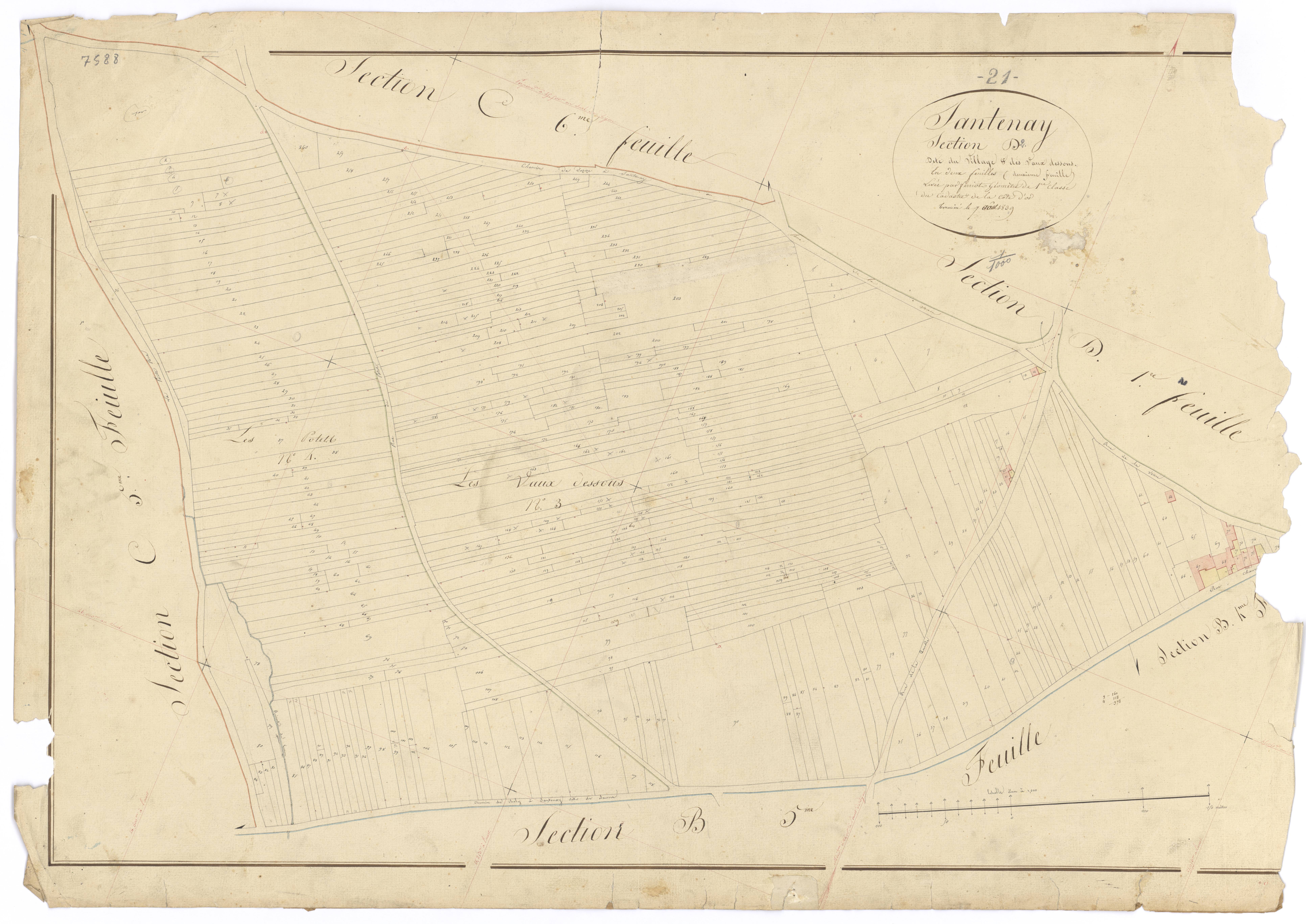Santenay - Section D2 - 3 P PLAN 582/25