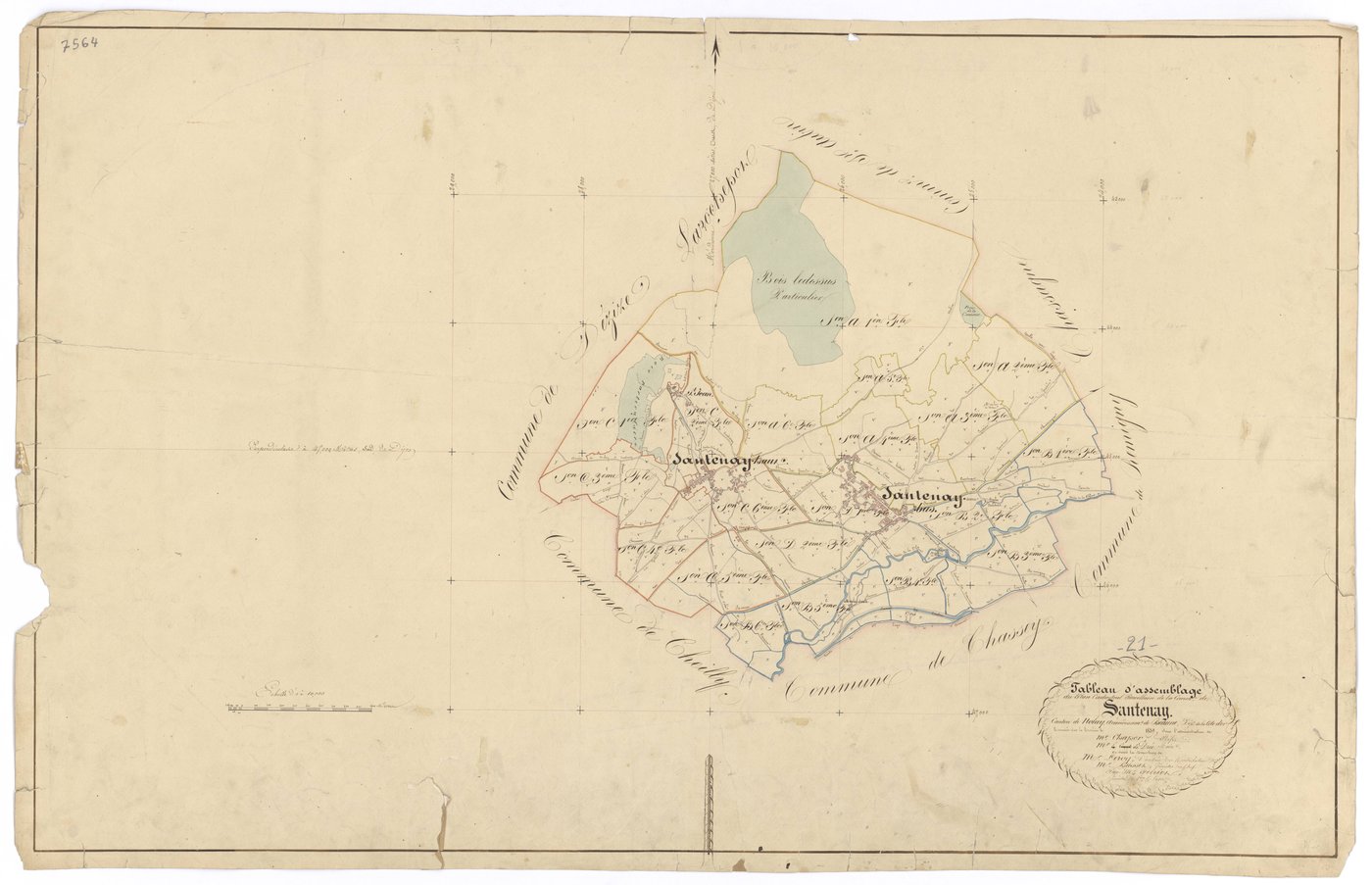 Santenay - Tableau d'assemblage - 3 P PLAN 582/1