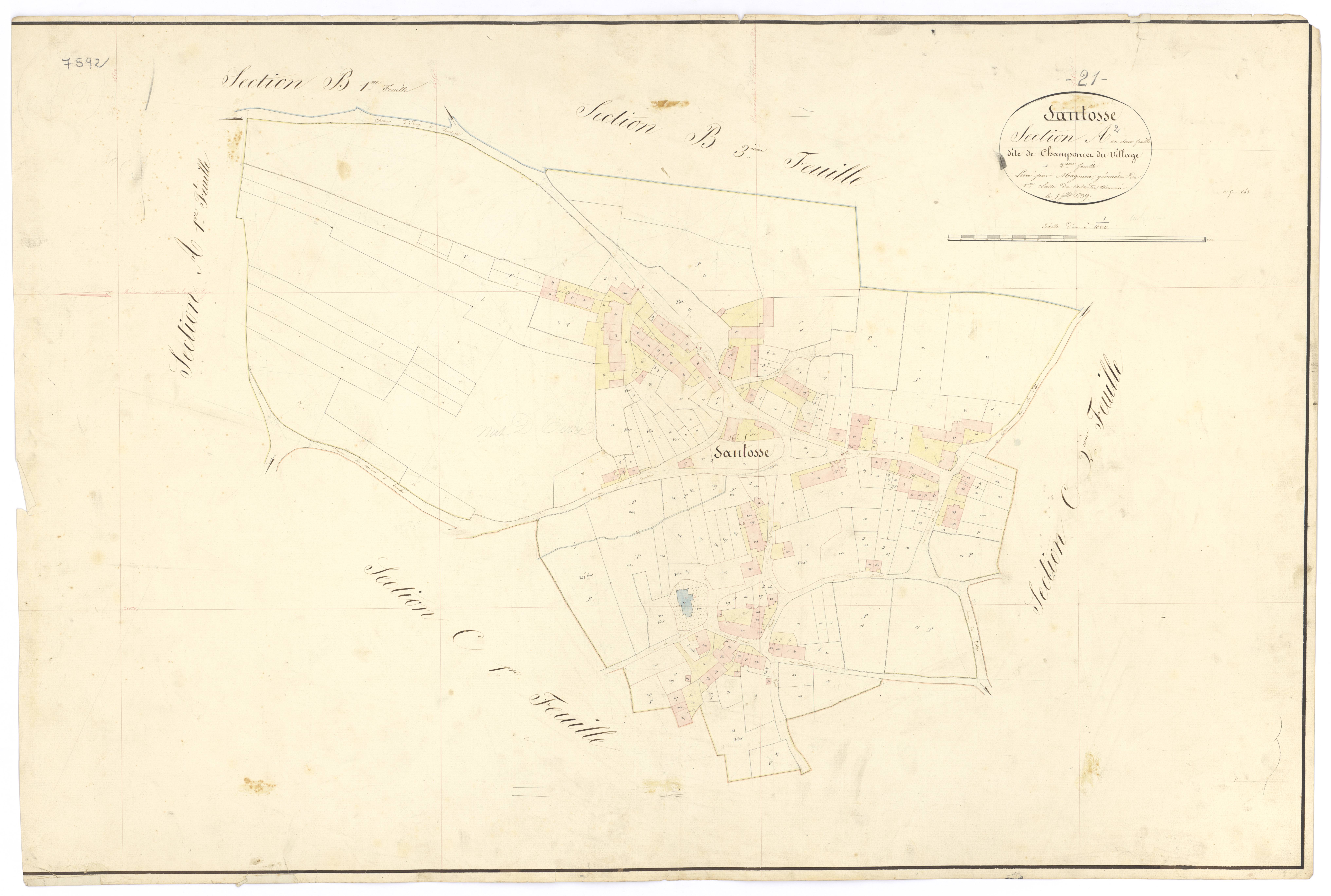 Santosse - Section A2 - 3 P PLAN 583/4