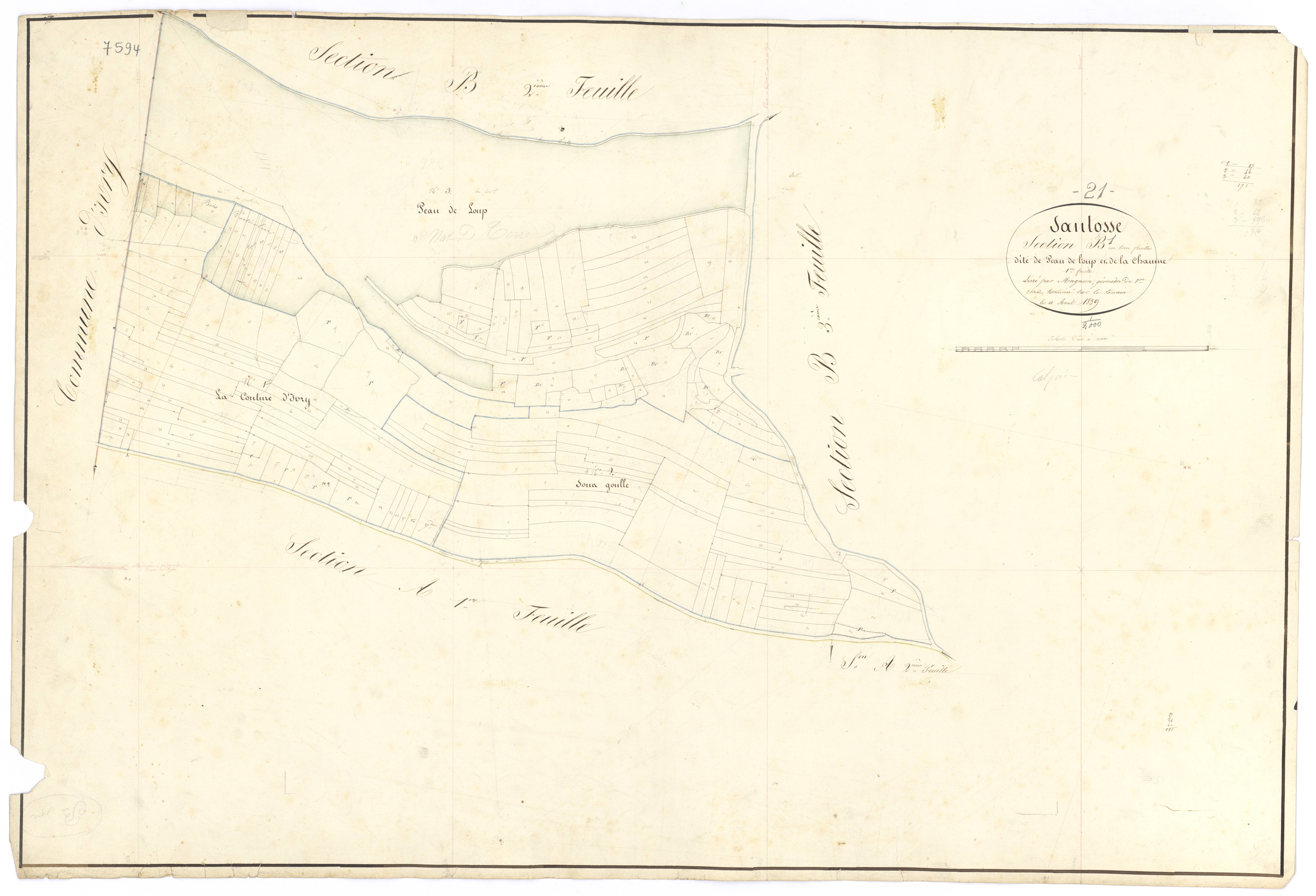 Santosse - Section B1 - 3 P PLAN 583/6