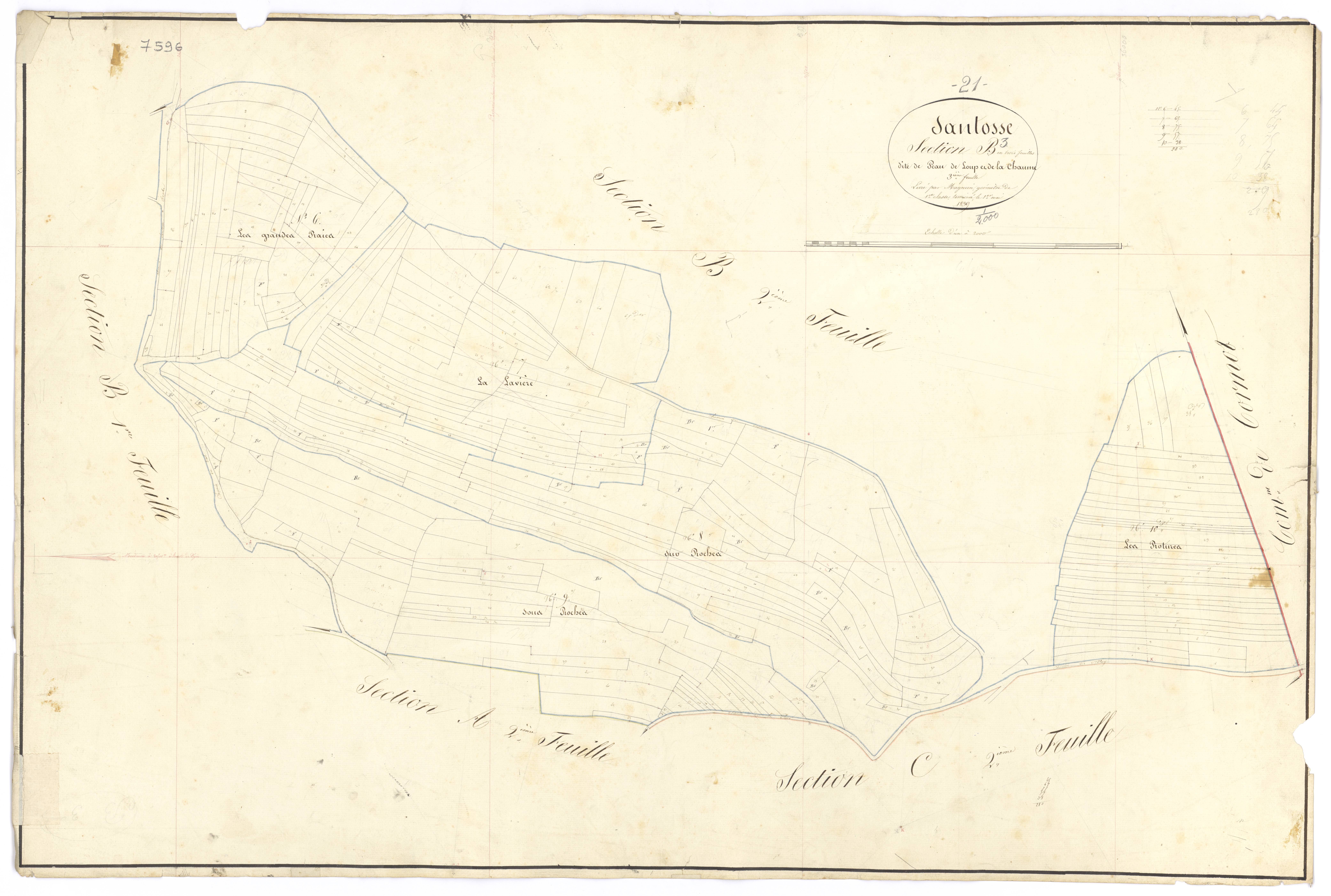 Santosse - Section B3 - 3 P PLAN 583/8