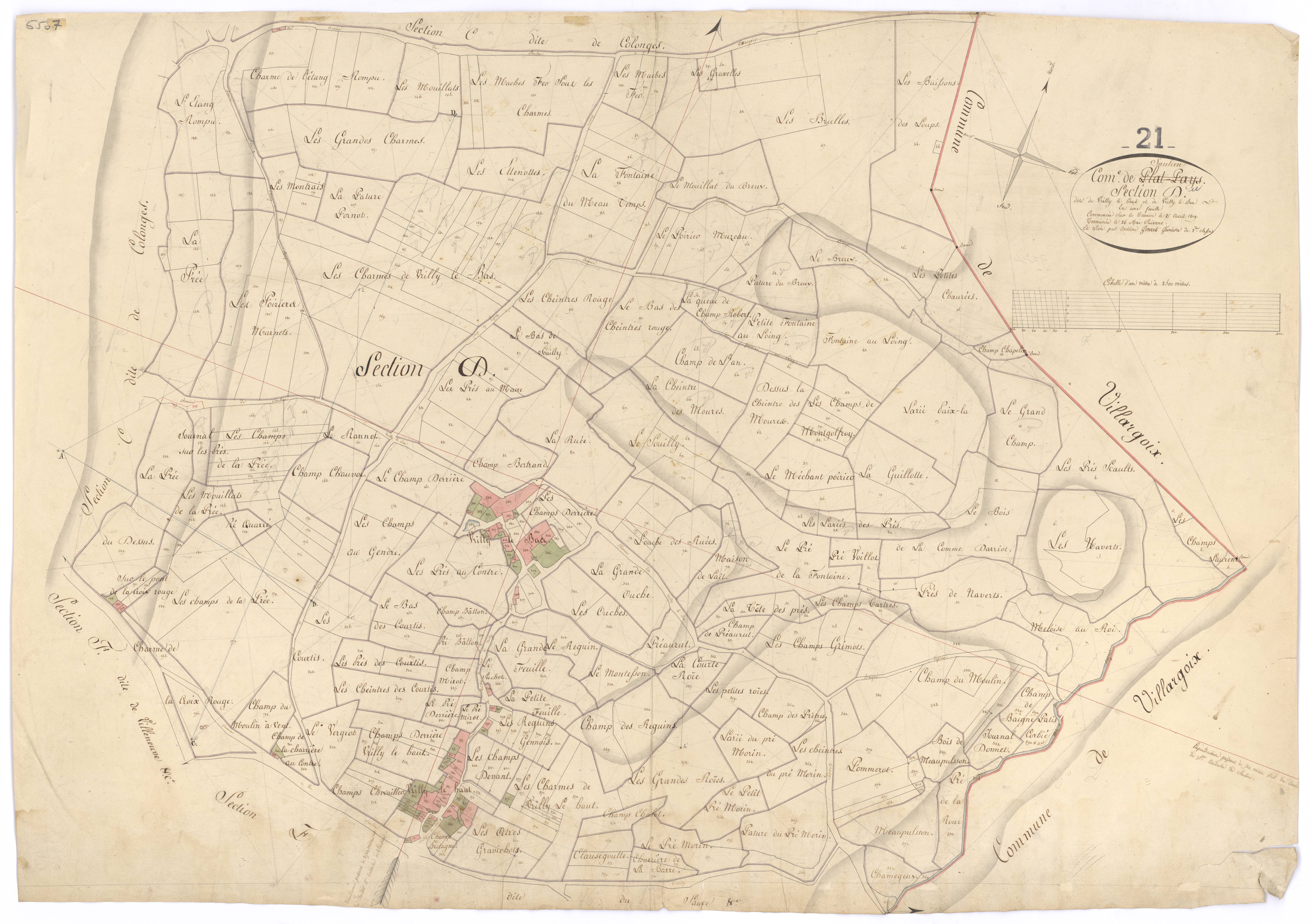 Saulieu - Section D - 3 P PLAN 584/6