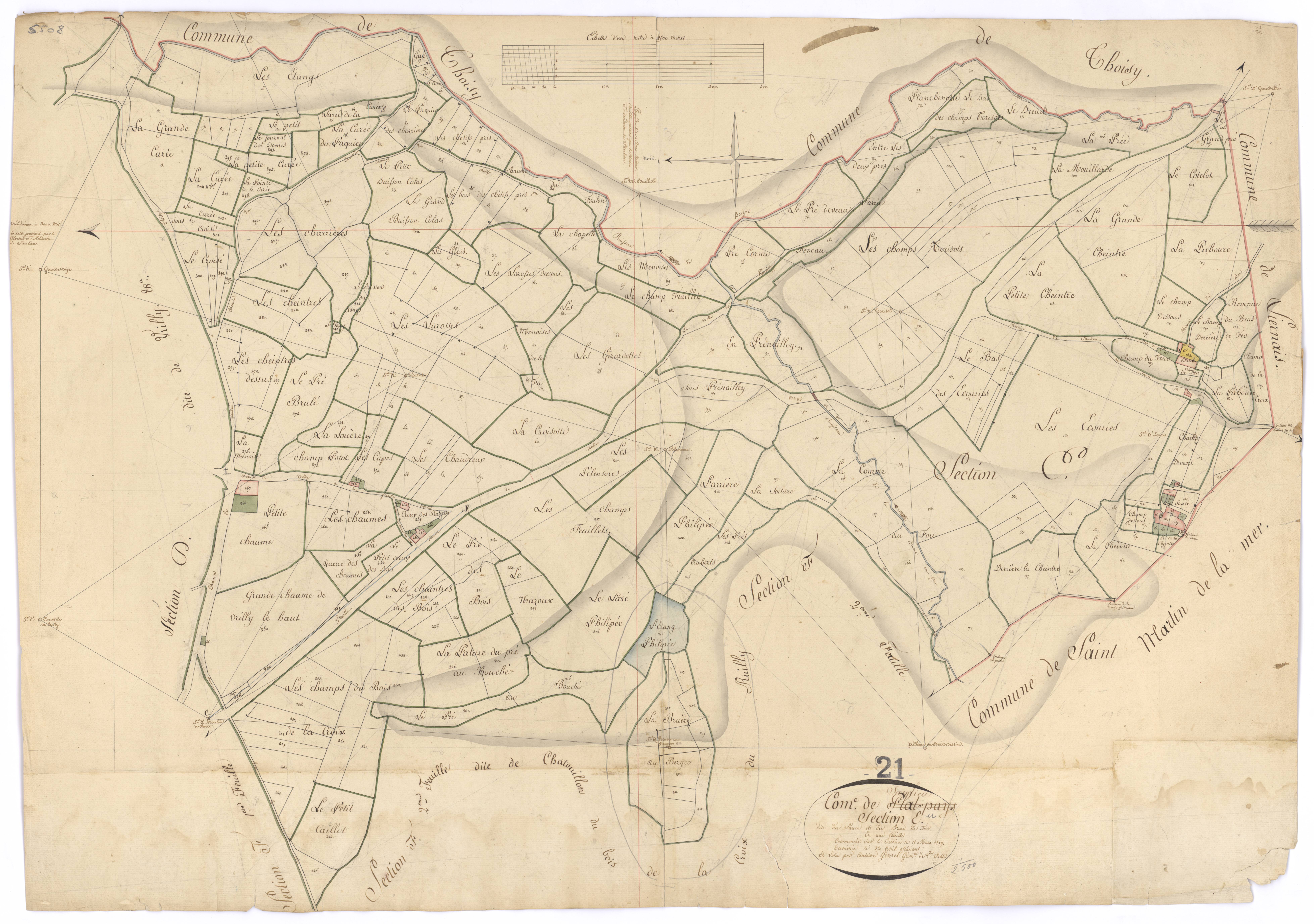 Saulieu - Section E - 3 P PLAN 584/7
