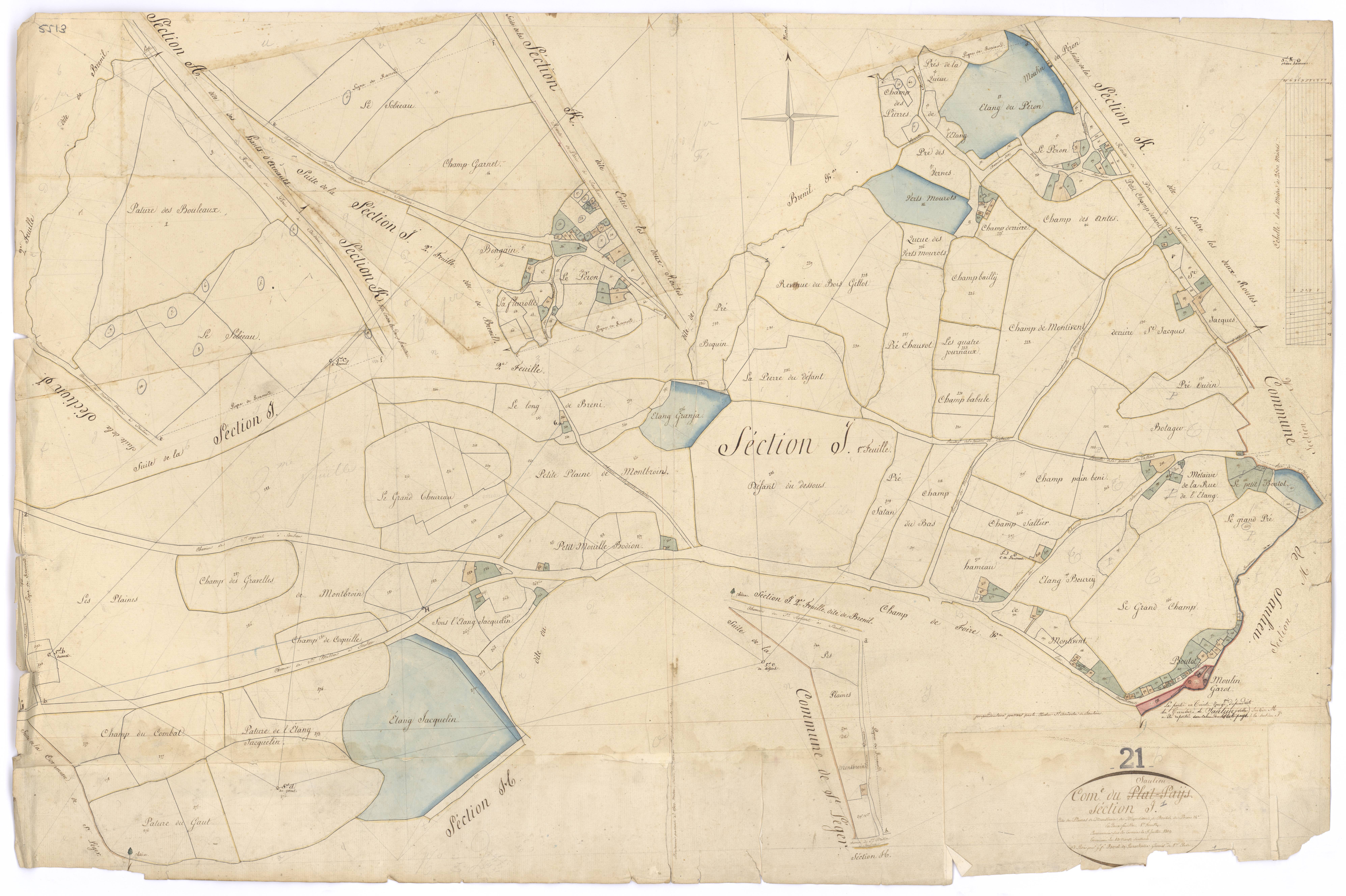 Saulieu - Section J1 - 3 P PLAN 584/12
