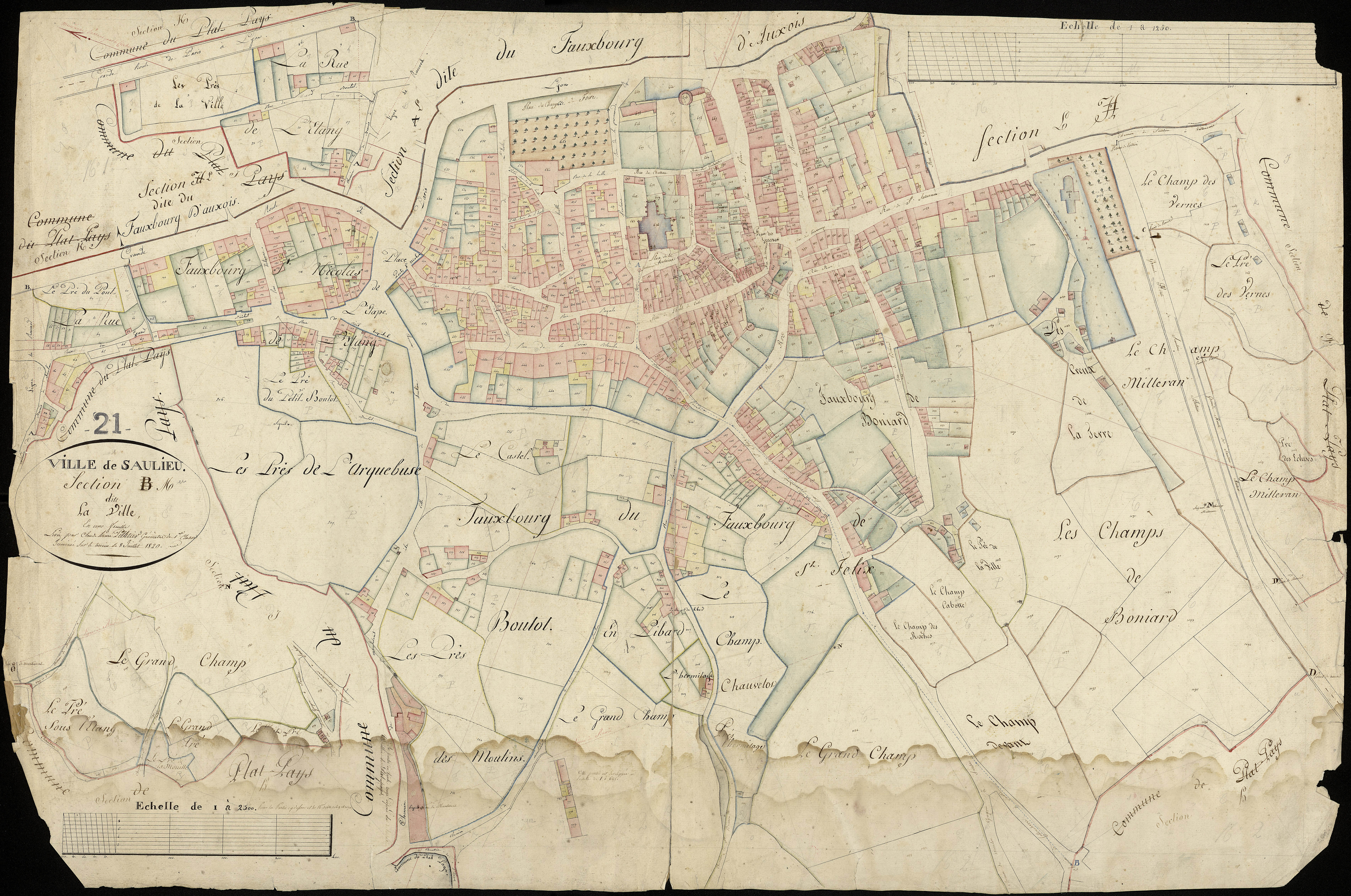 Saulieu - Section M - 3 P PLAN 584/17