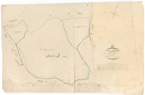 Saulieu - Section J2 - 3 P PLAN 584/13