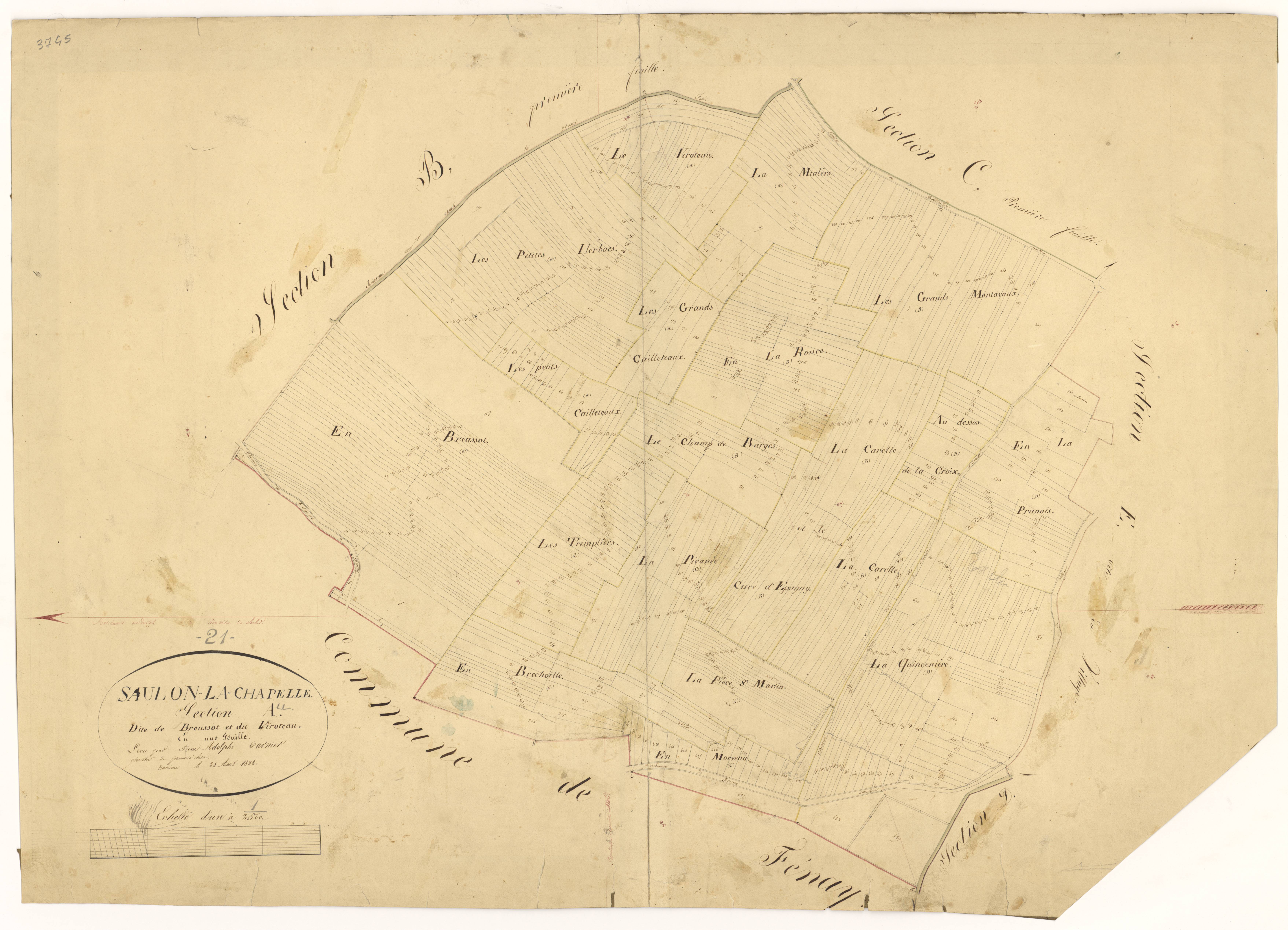 Saulon-la-Chapelle - Section A - 3 P PLAN 585/2