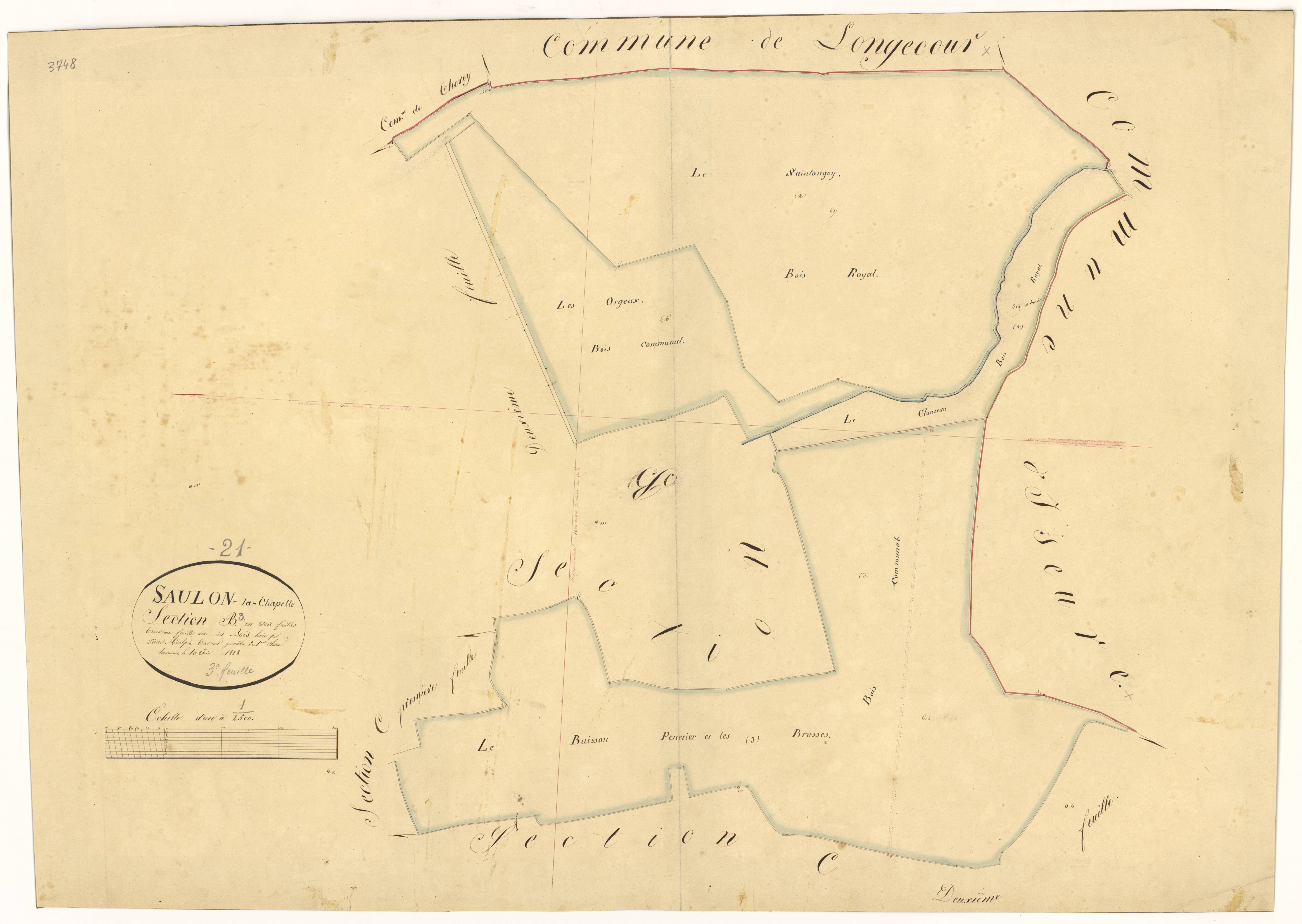 Saulon-la-Chapelle - Section B3 - 3 P PLAN 585/5
