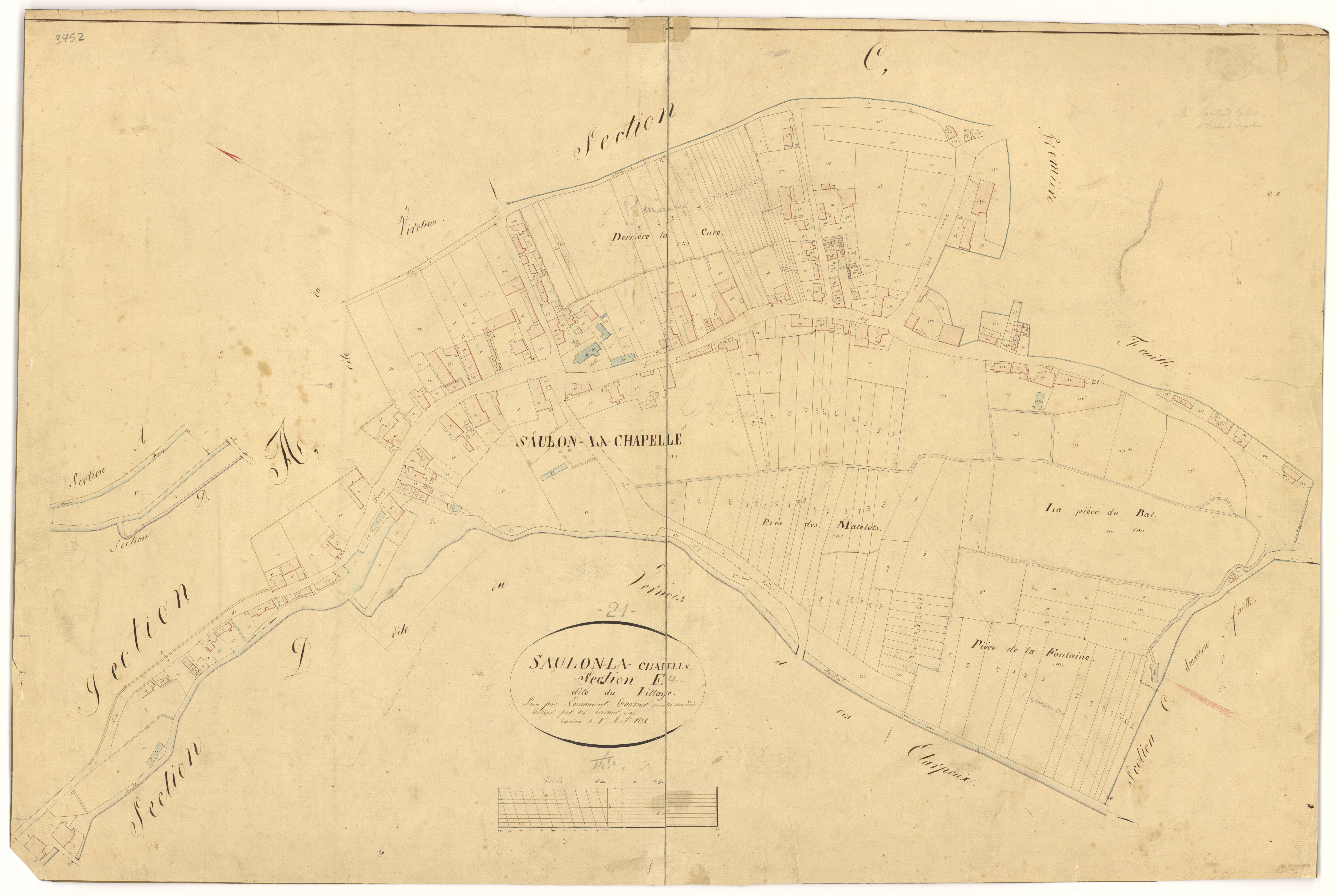Saulon-la-Chapelle - Section E - 3 P PLAN 585/9