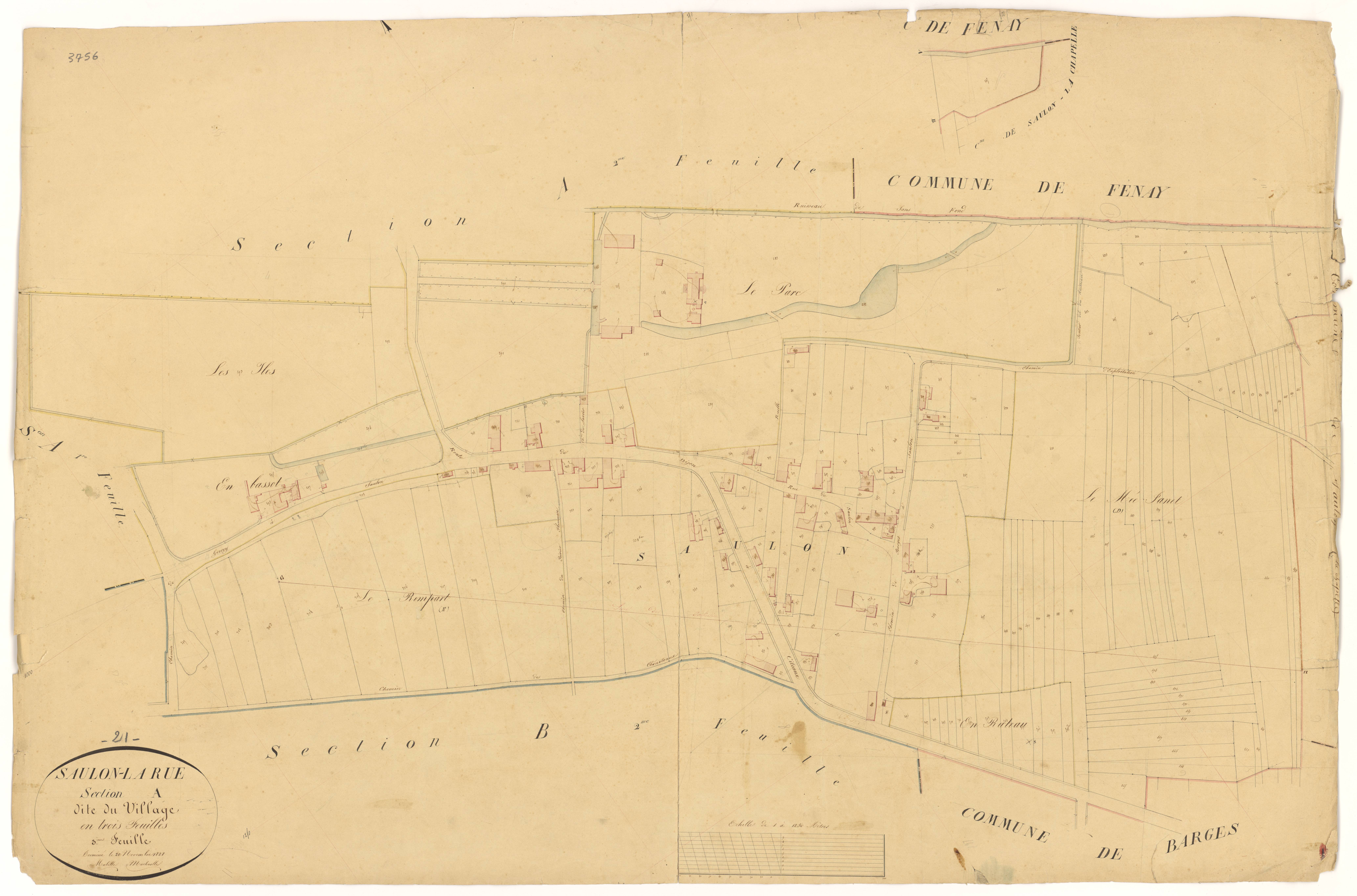 Saulon-la-Rue - Section A3 - 3 P PLAN 586/4