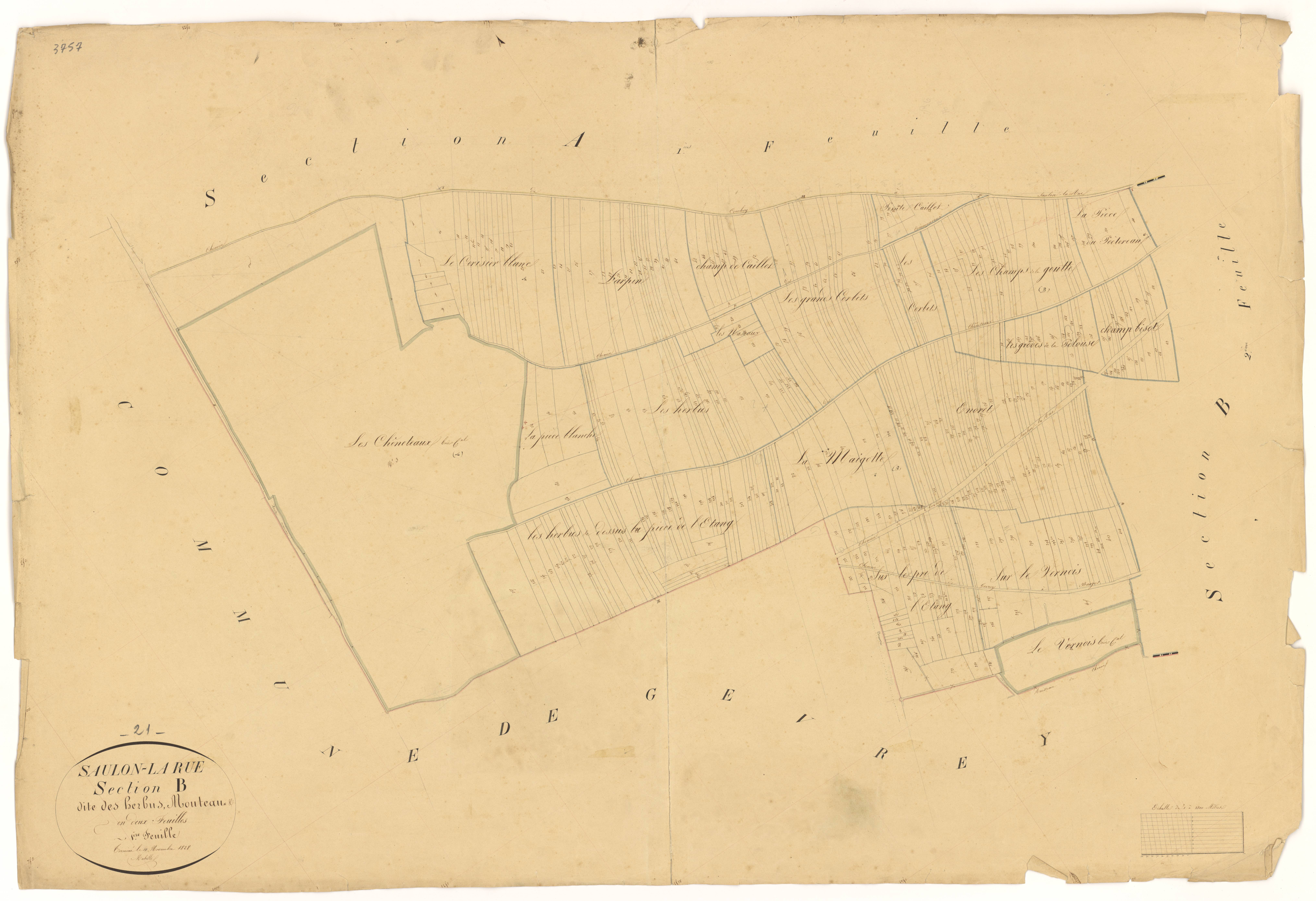 Saulon-la-Rue - Section B1 - 3 P PLAN 586/5