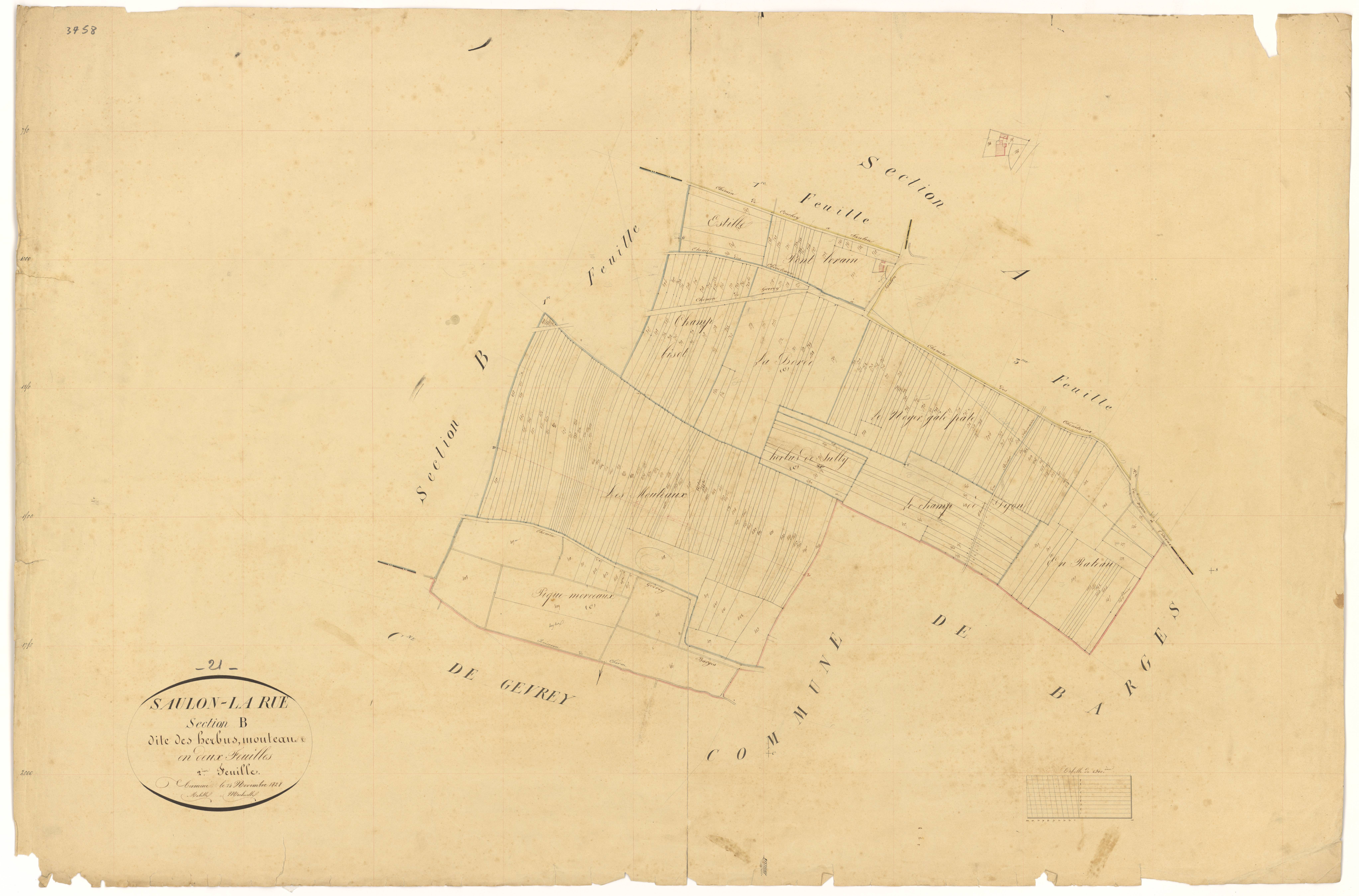 Saulon-la-Rue - Section B2 - 3 P PLAN 586/6