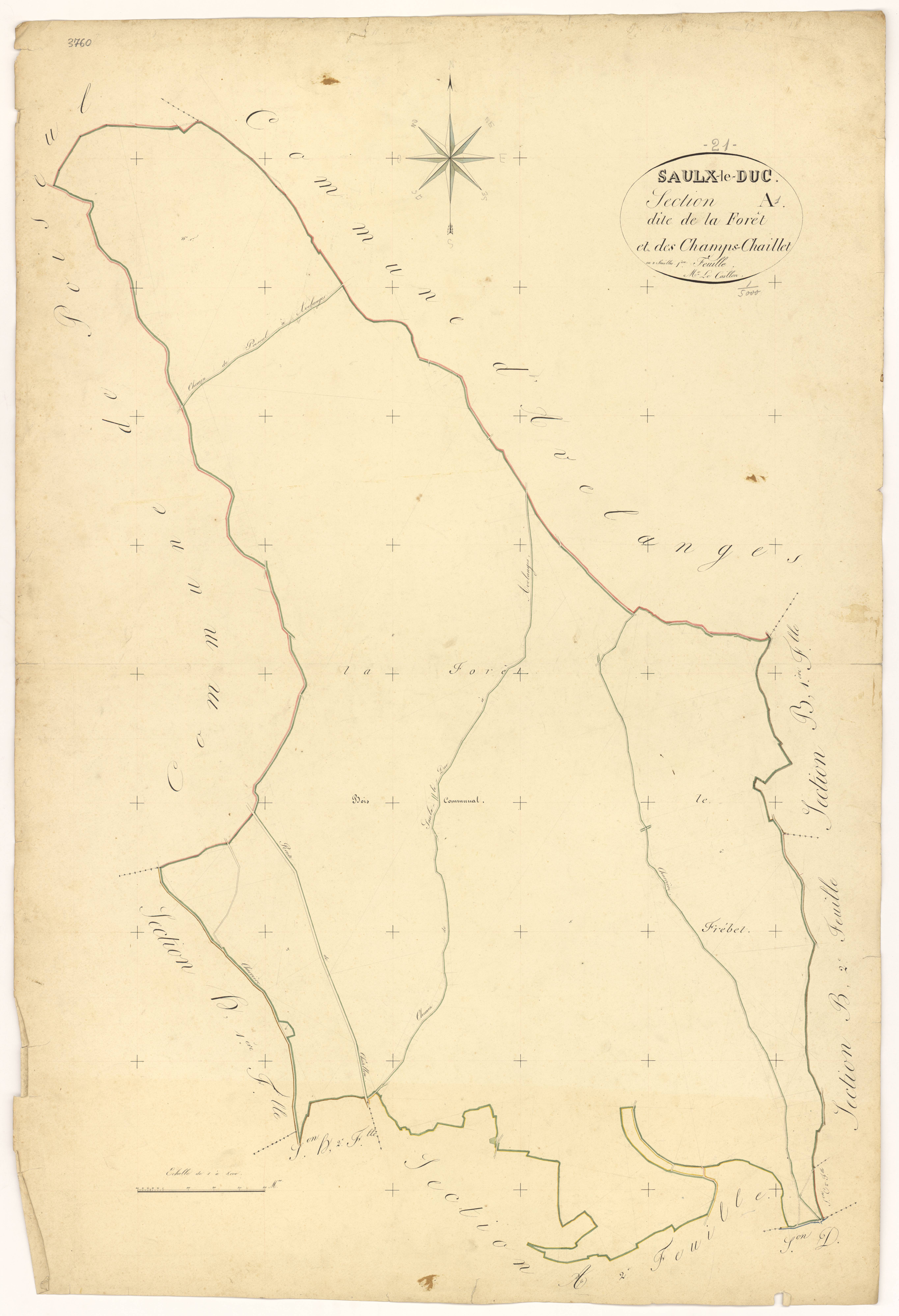 Saulx-le-Duc - Section A1 - 3 P PLAN 587/2