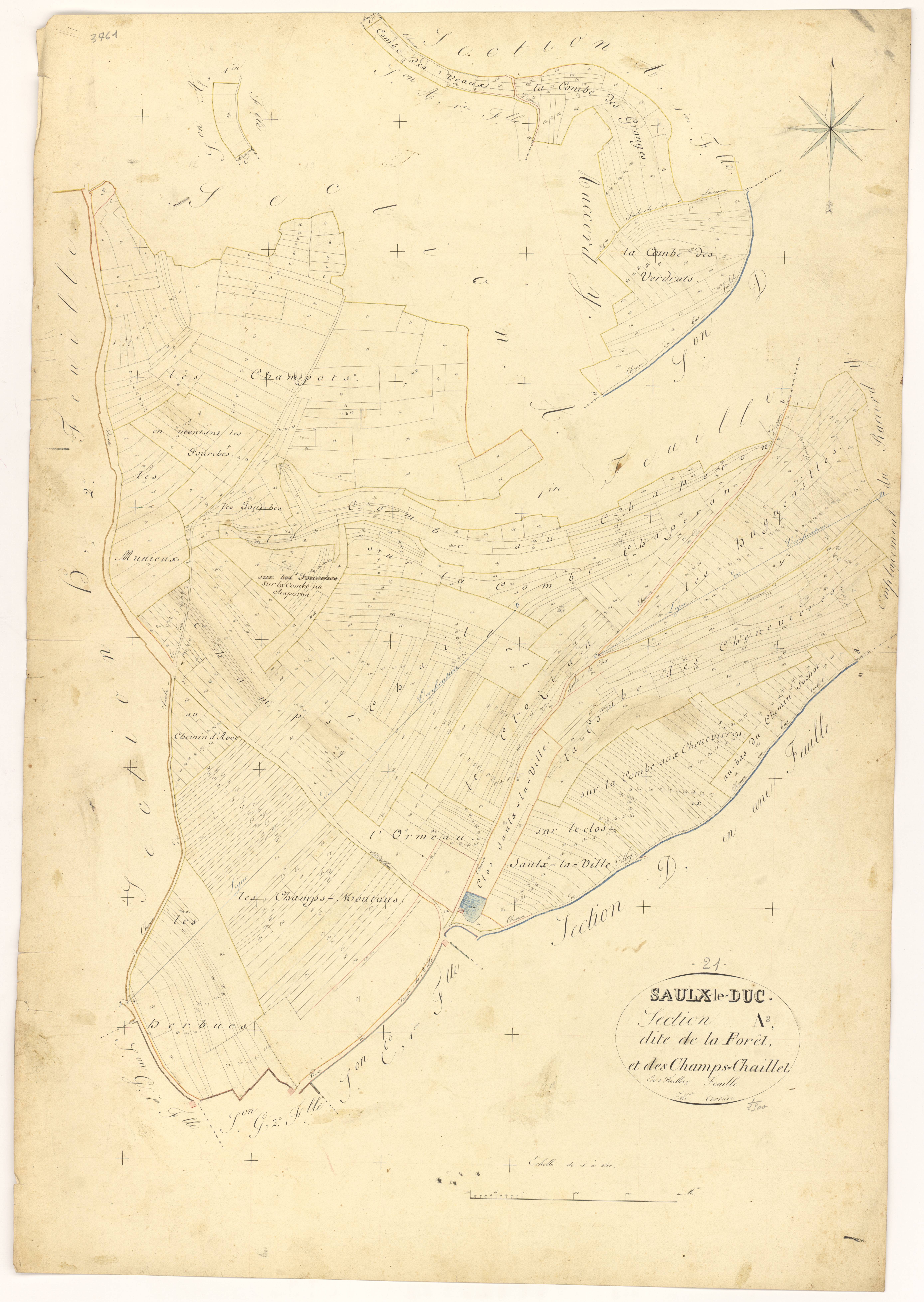 Saulx-le-Duc - Section A2 - 3 P PLAN 587/3