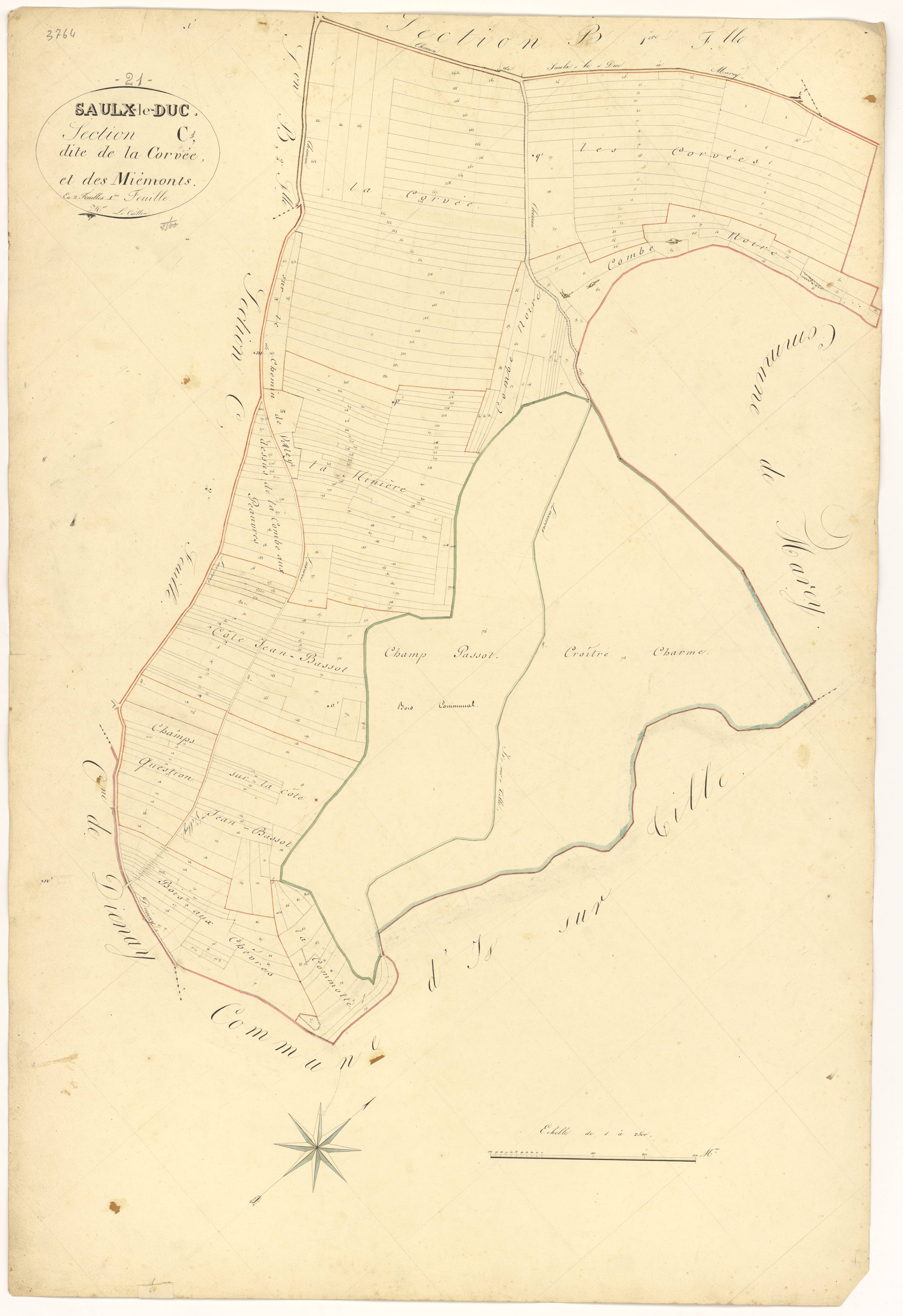 Saulx-le-Duc - Section C1 - 3 P PLAN 587/6