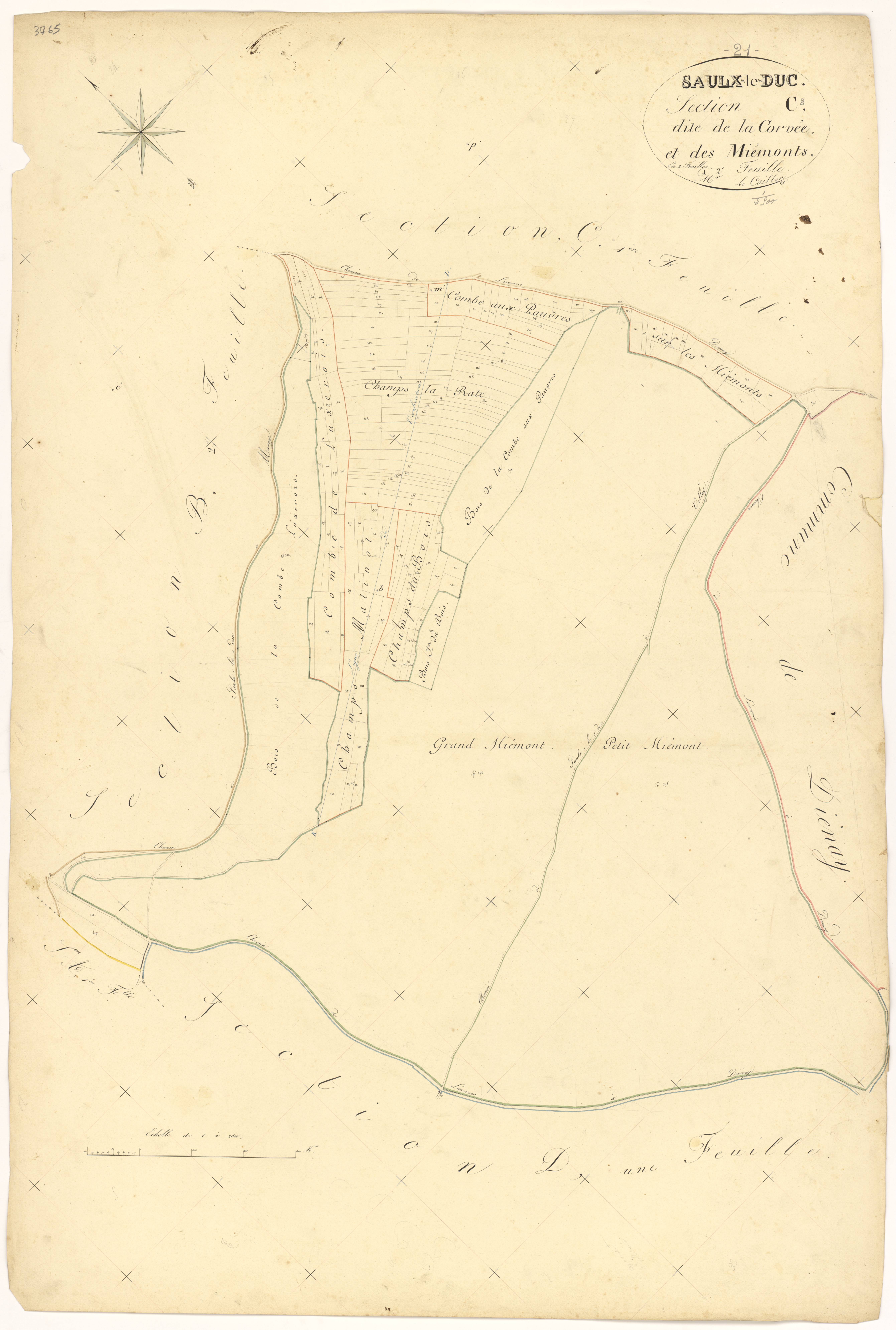 Saulx-le-Duc - Section C2 - 3 P PLAN 587/7
