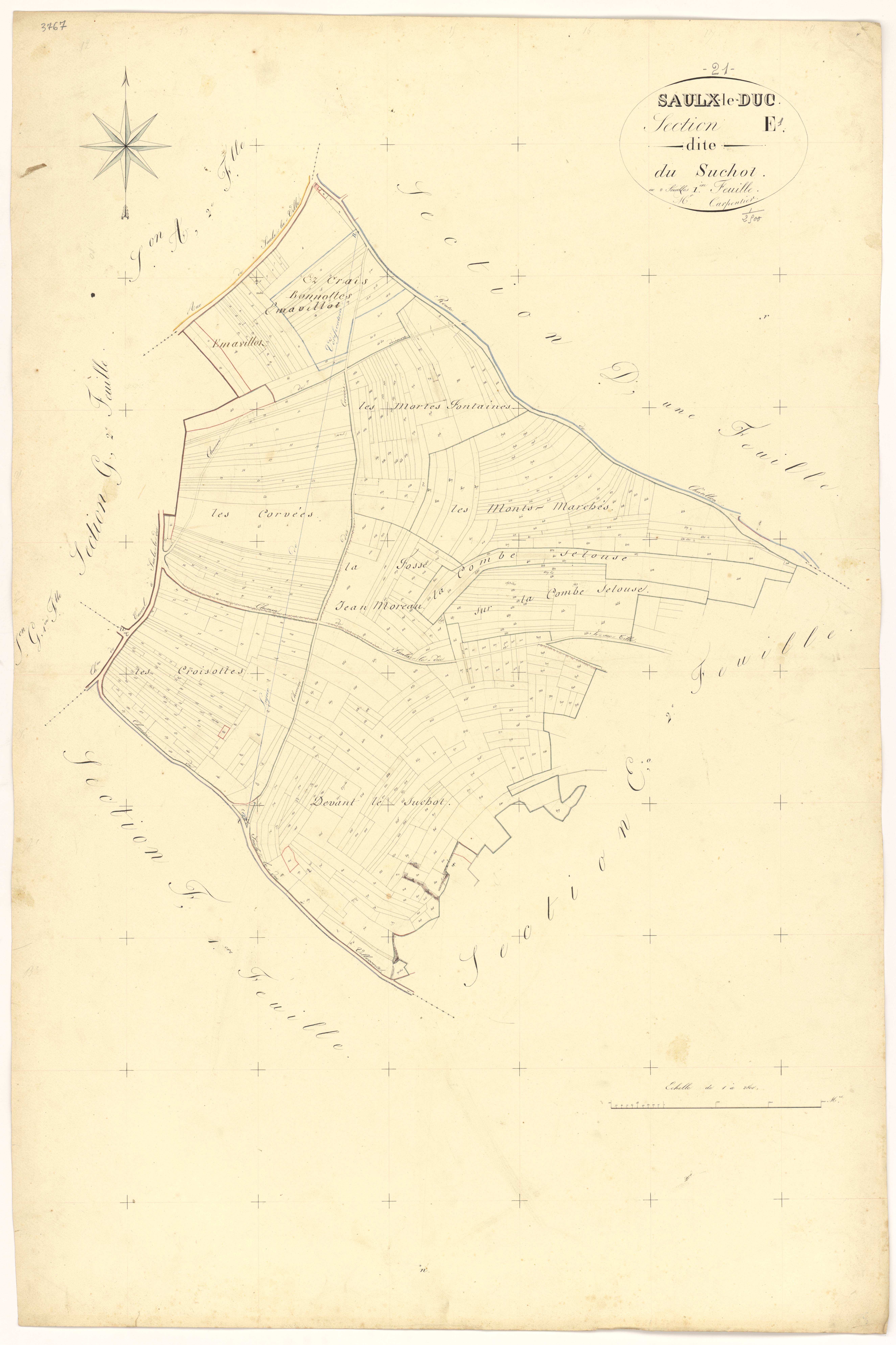 Saulx-le-Duc - Section E1 - 3 P PLAN 587/9
