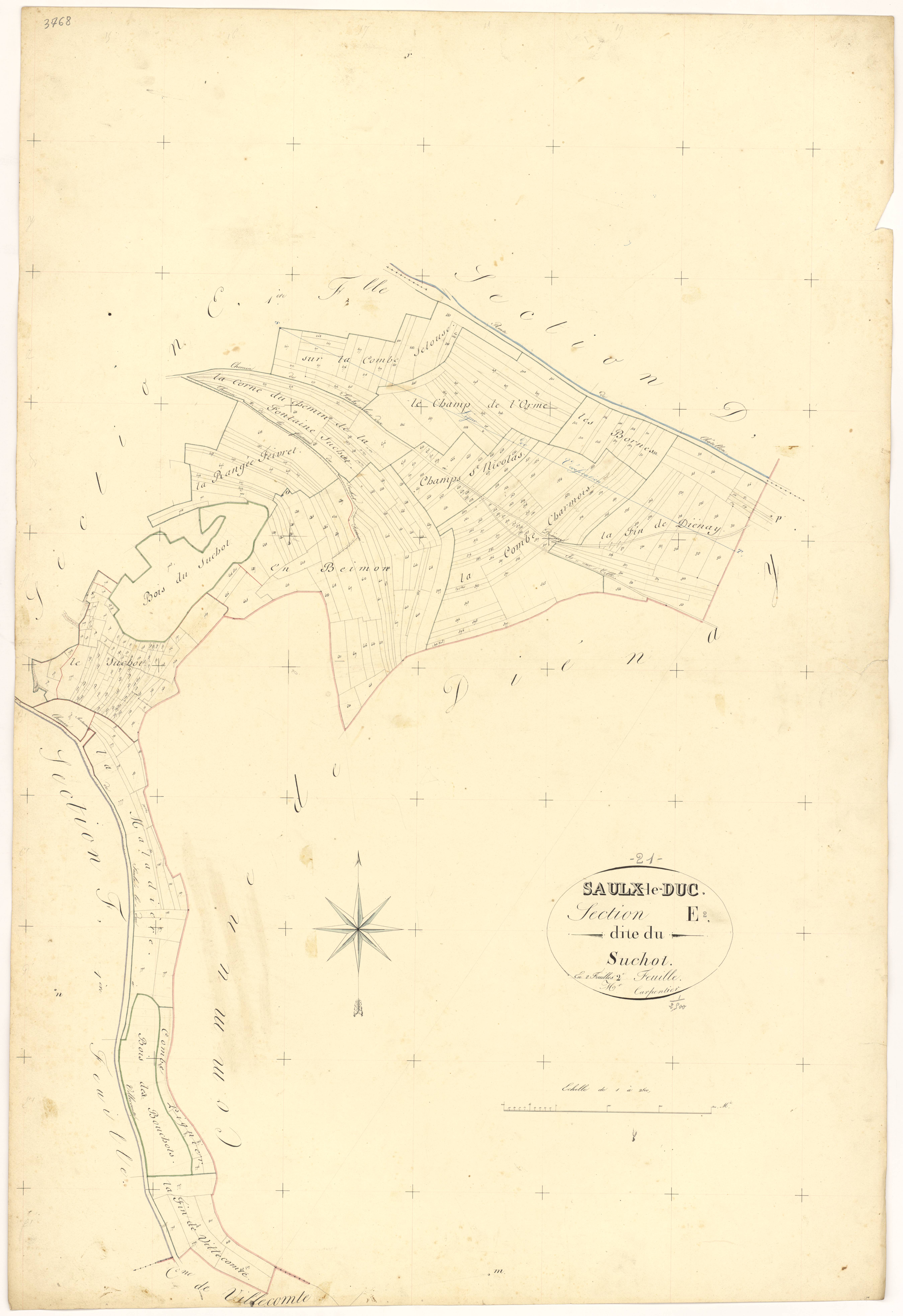 Saulx-le-Duc - Section E2 - 3 P PLAN 587/10