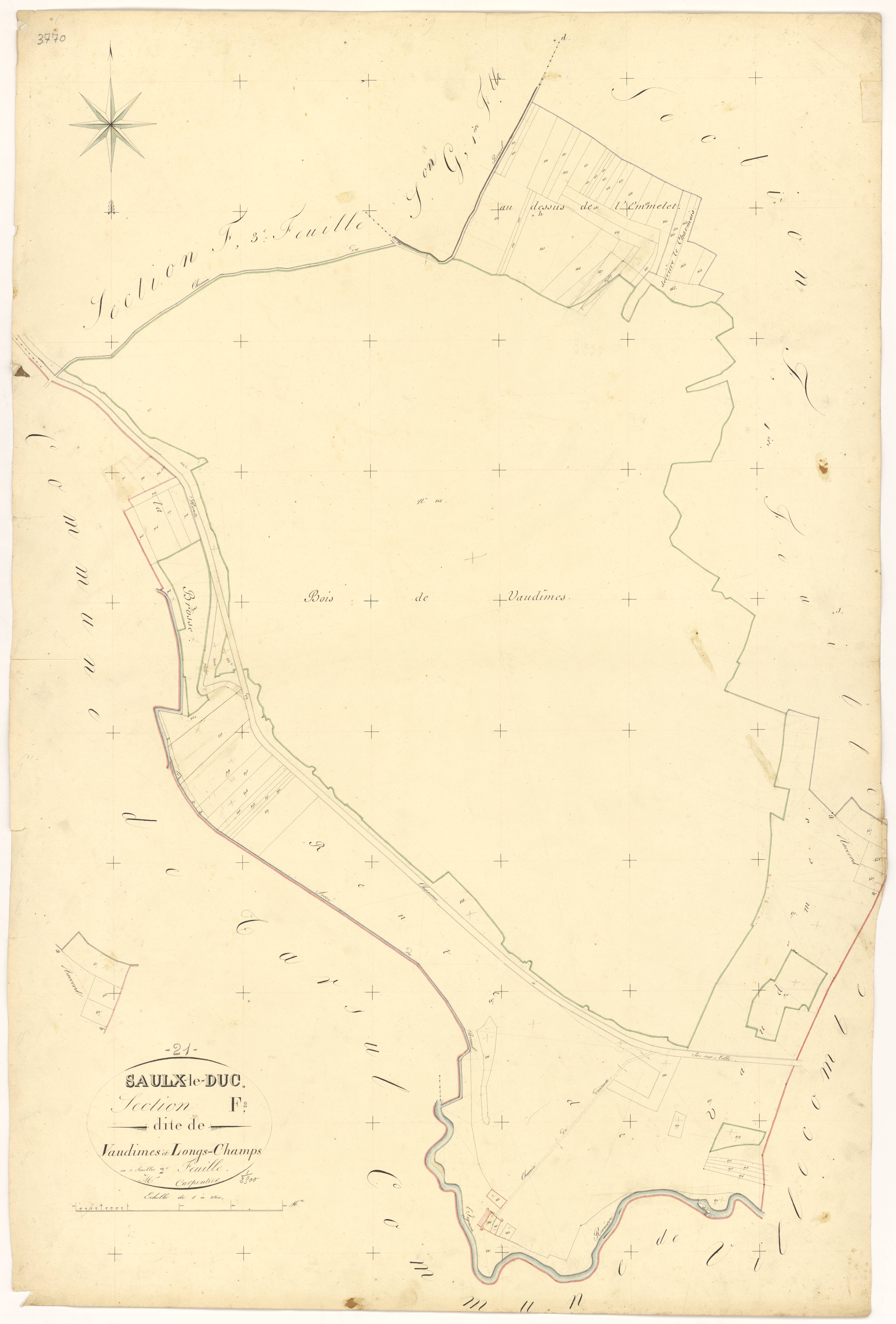 Saulx-le-Duc - Section F2 - 3 P PLAN 587/12