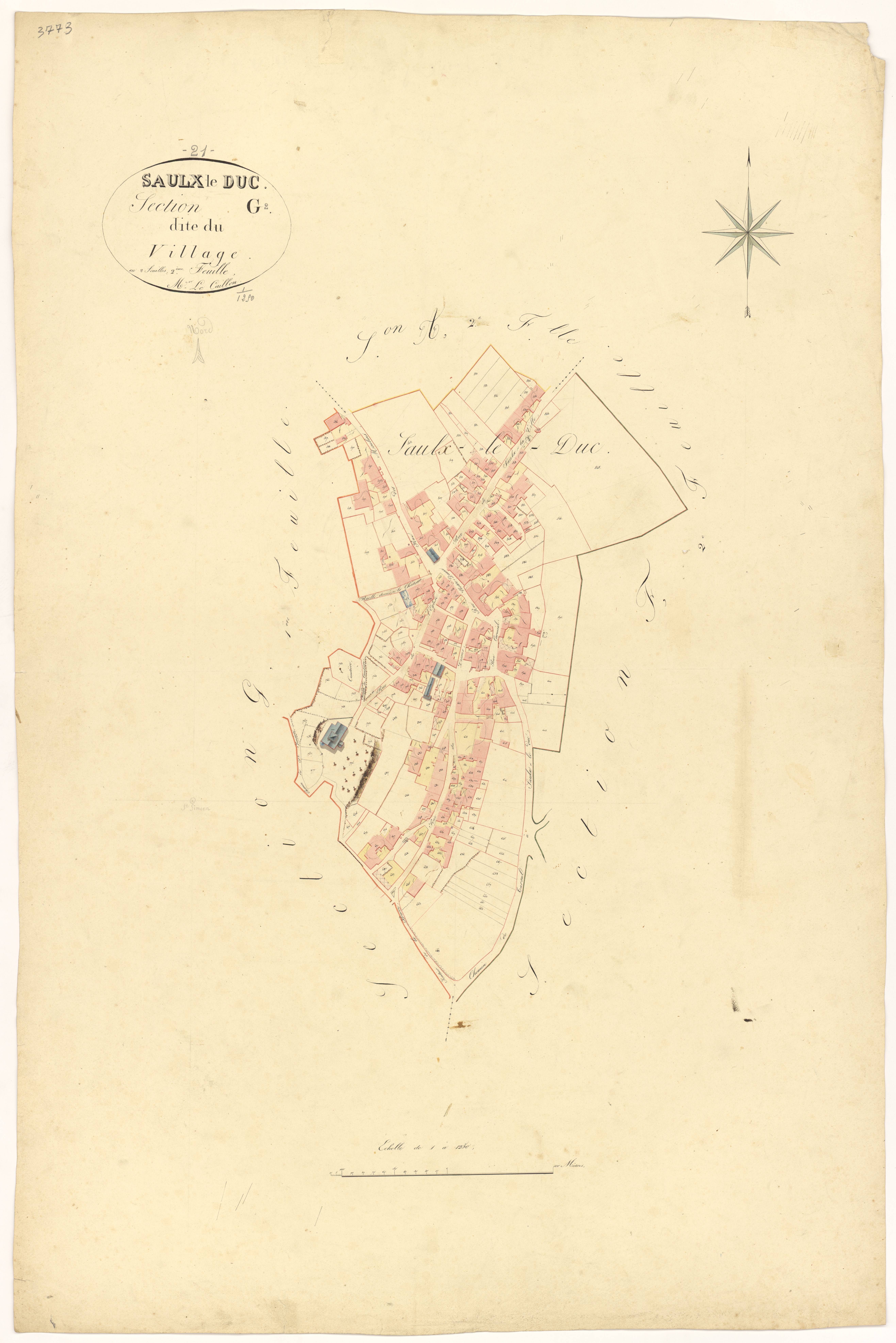 Saulx-le-Duc - Section G2 - 3 P PLAN 587/15