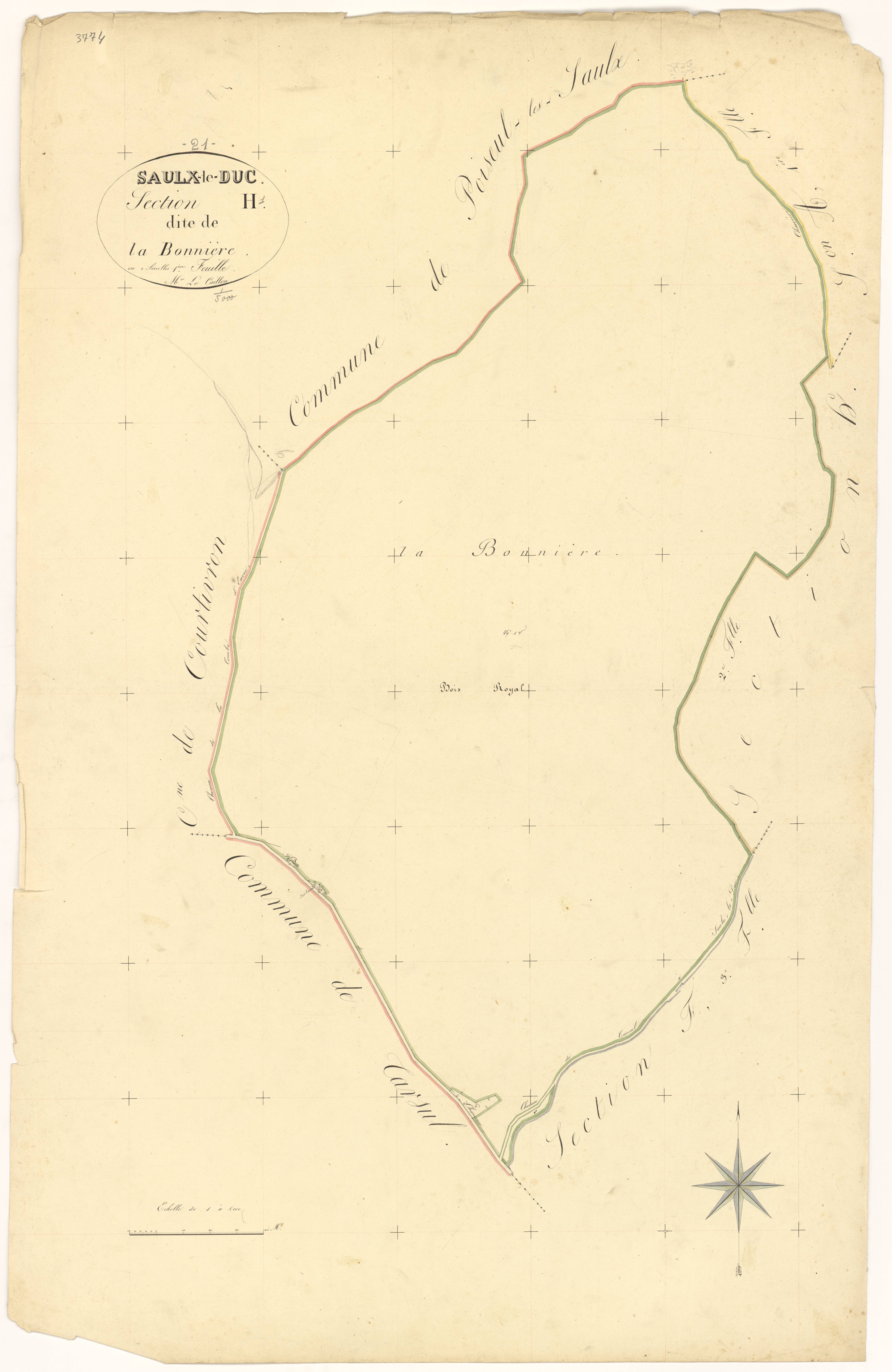 Saulx-le-Duc - Section H1 - 3 P PLAN 587/16