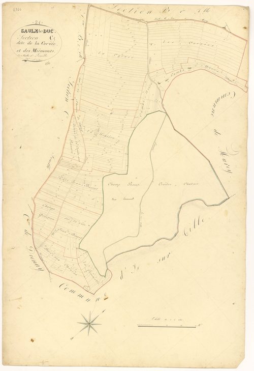 Saulx-le-Duc - Section C1 - 3 P PLAN 587/6