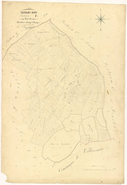 Saulx-le-Duc - Section F1 - 3 P PLAN 587/11