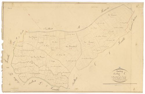 Saussey - Section C1 - 3 P PLAN 588/8