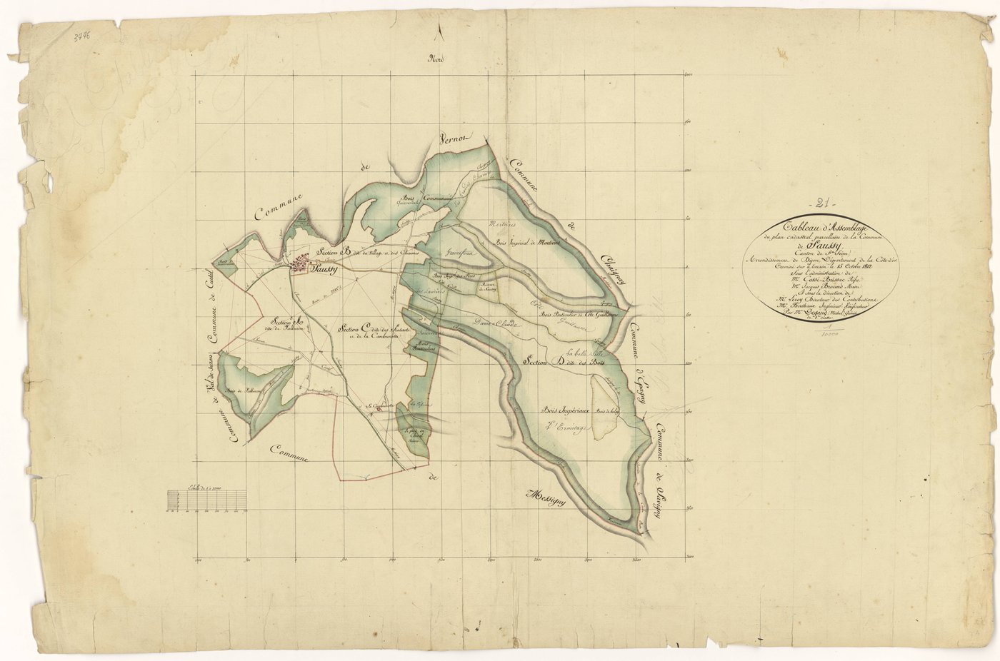 Saussy - Tableau d'assemblage - 3 P PLAN 589/1