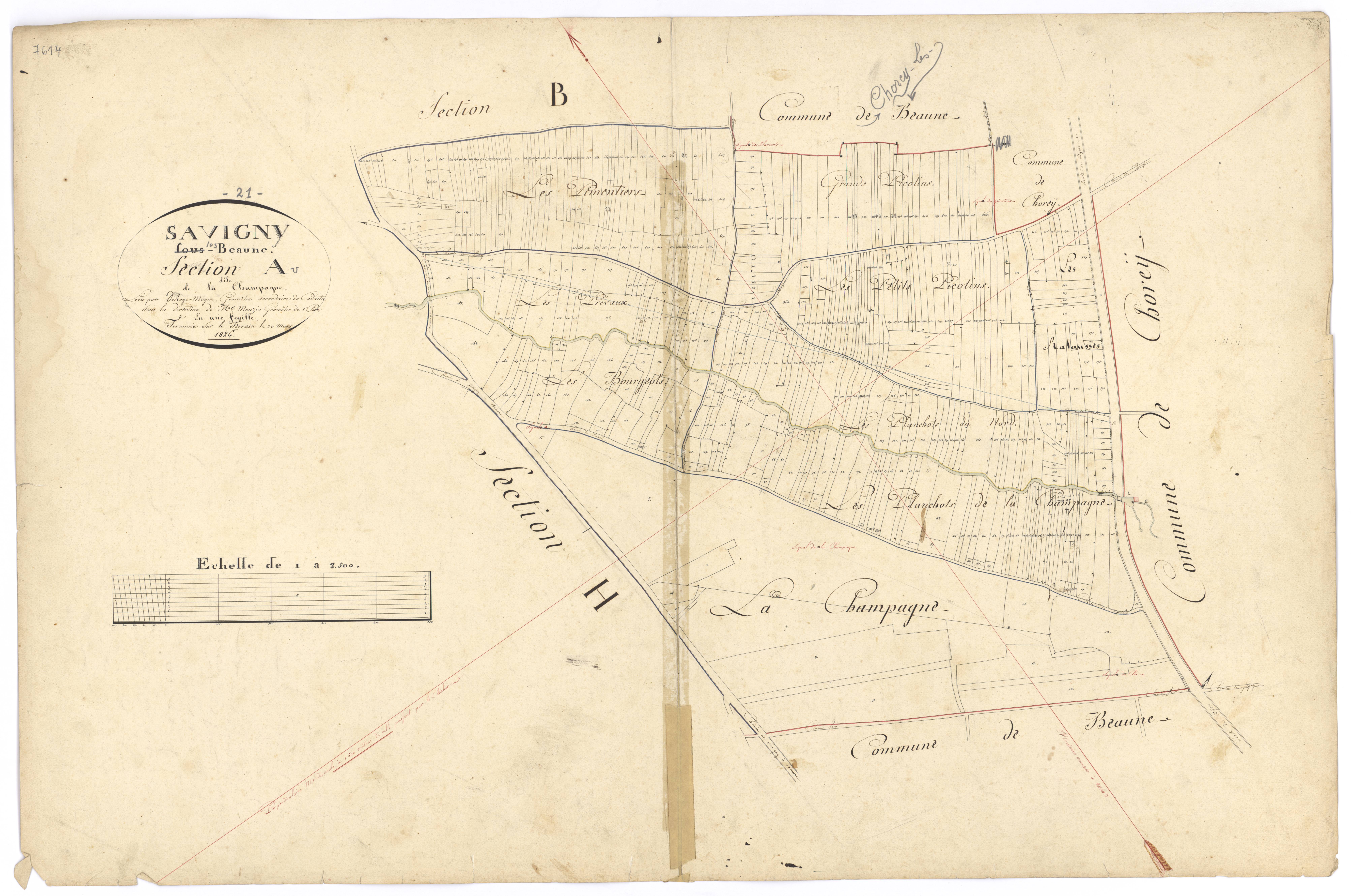 Savigny-lès-Beaune - Section A - 3 P PLAN 591/2