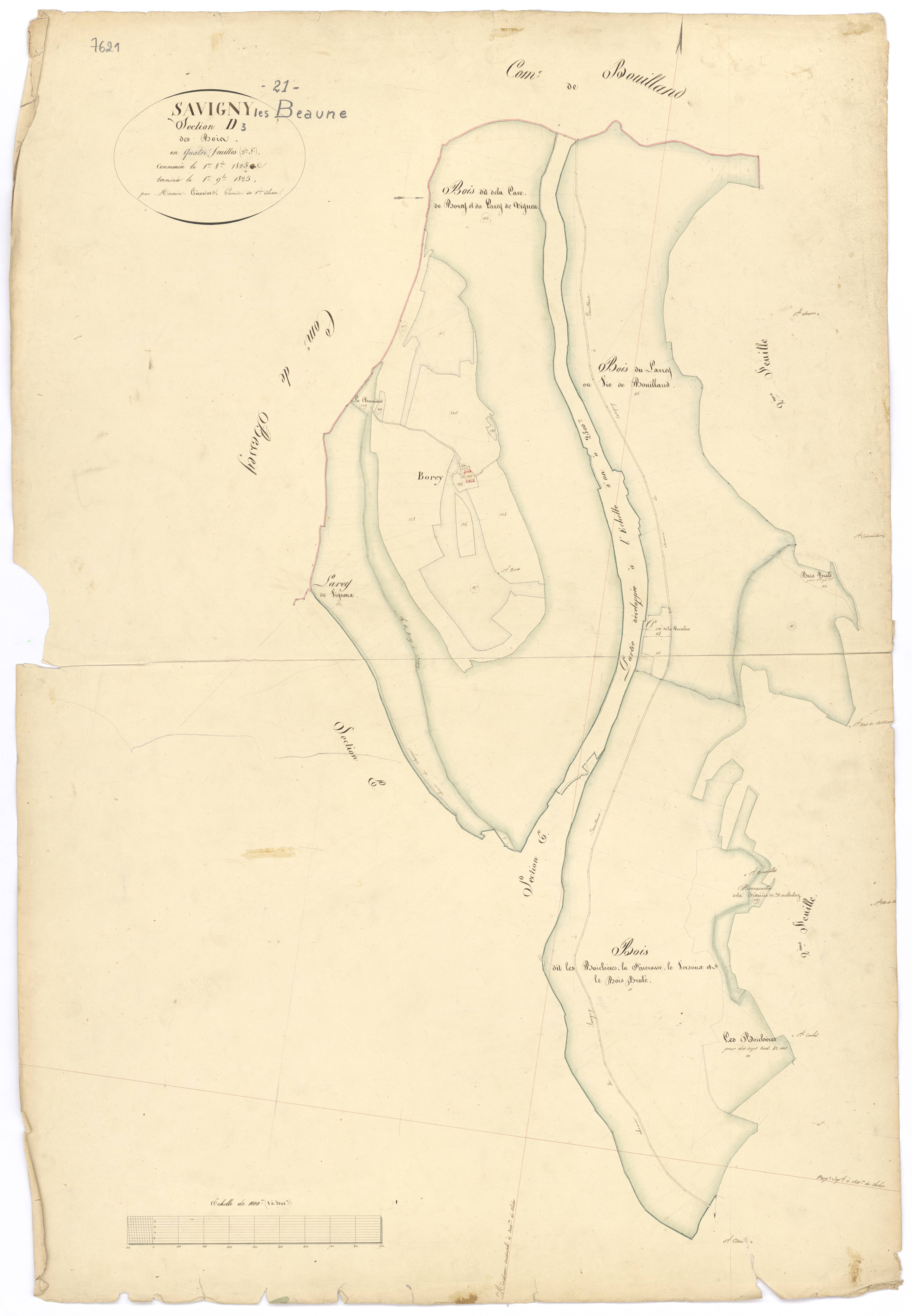 Savigny-lès-Beaune - Section D3 - 3 P PLAN 591/9