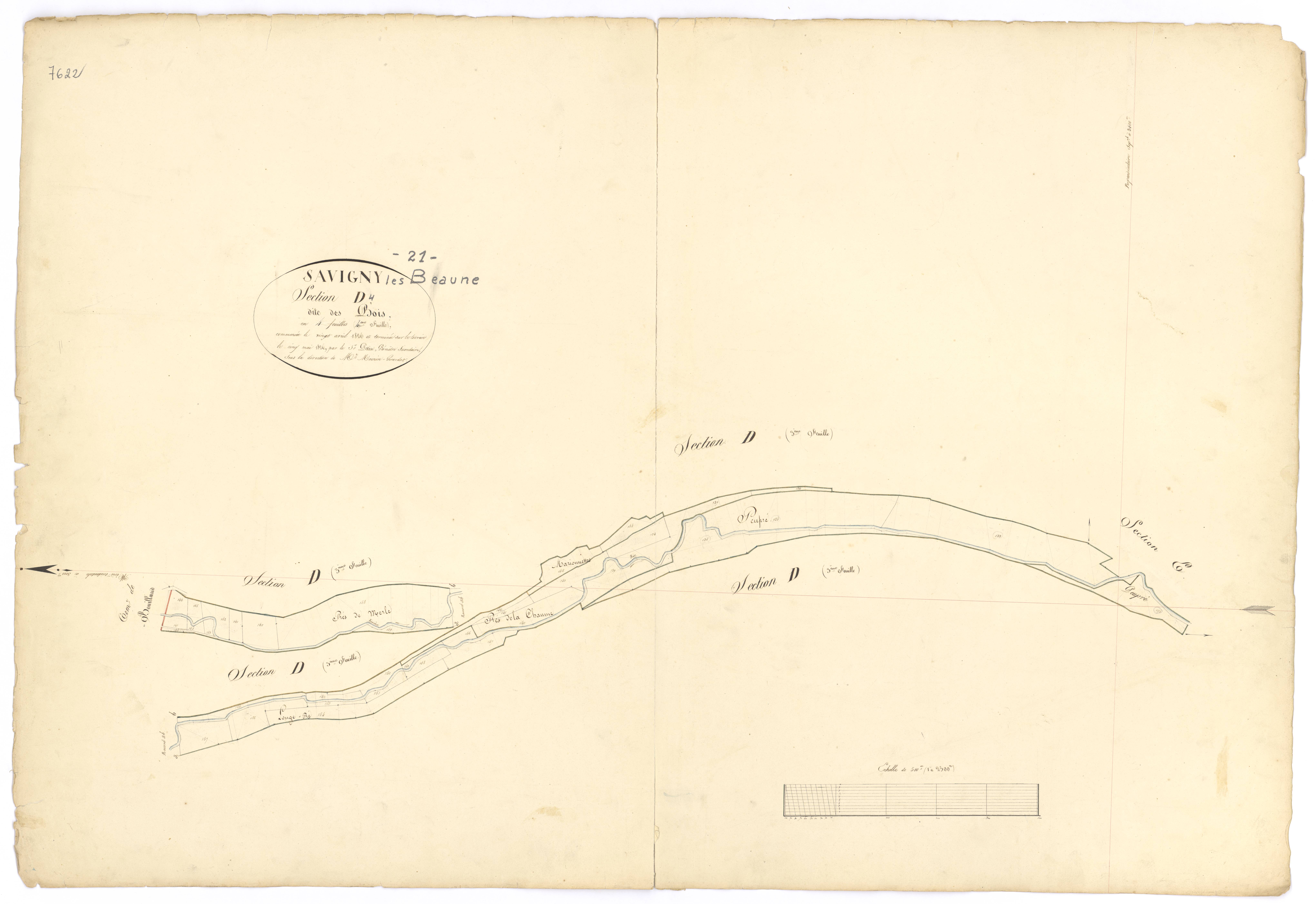Savigny-lès-Beaune - Section D4 - 3 P PLAN 591/10