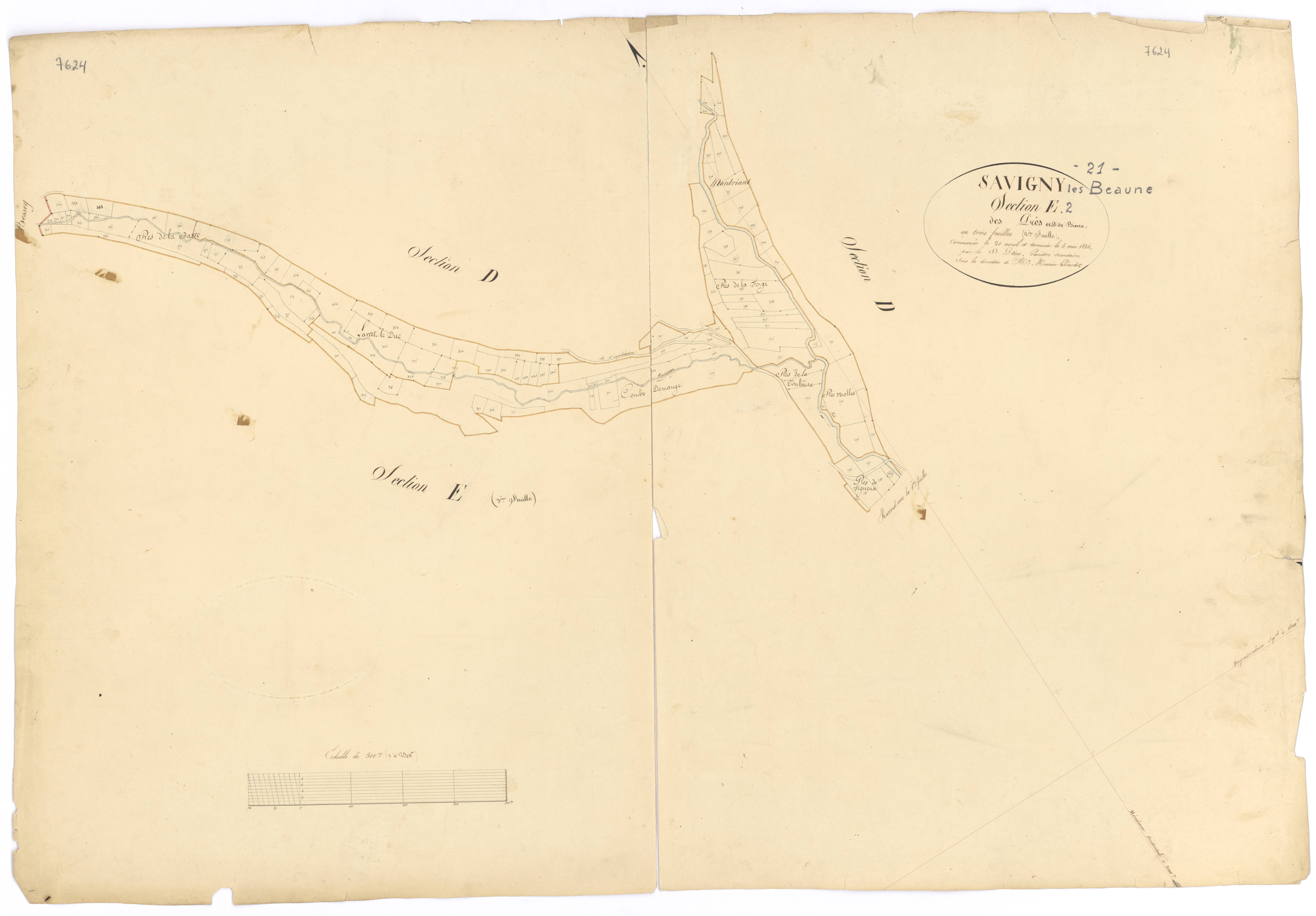 Savigny-lès-Beaune - Section E2 - 3 P PLAN 591/12
