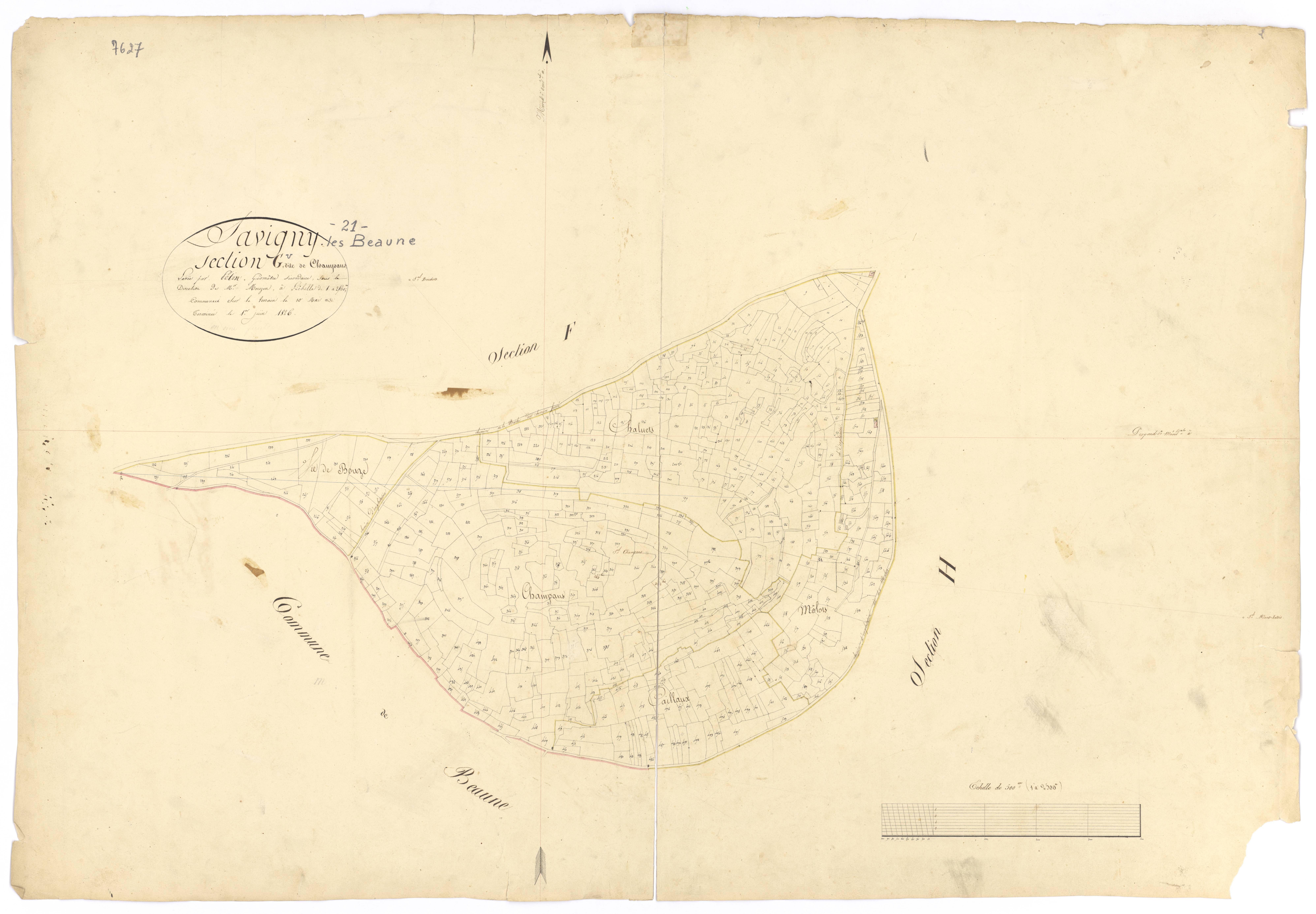 Savigny-lès-Beaune - Section G - 3 P PLAN 591/15