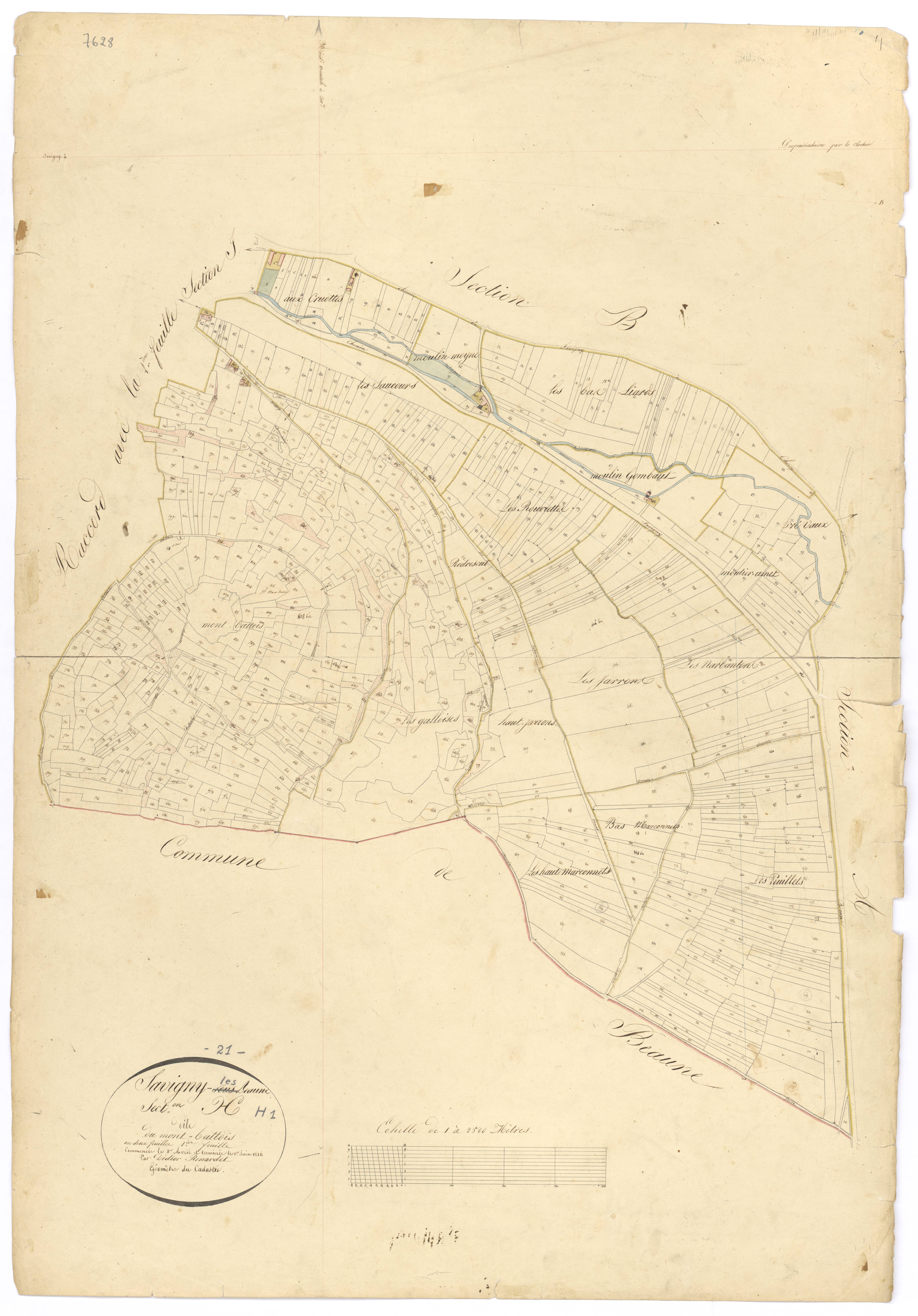 Savigny-lès-Beaune - Section H1 - 3 P PLAN 591/16