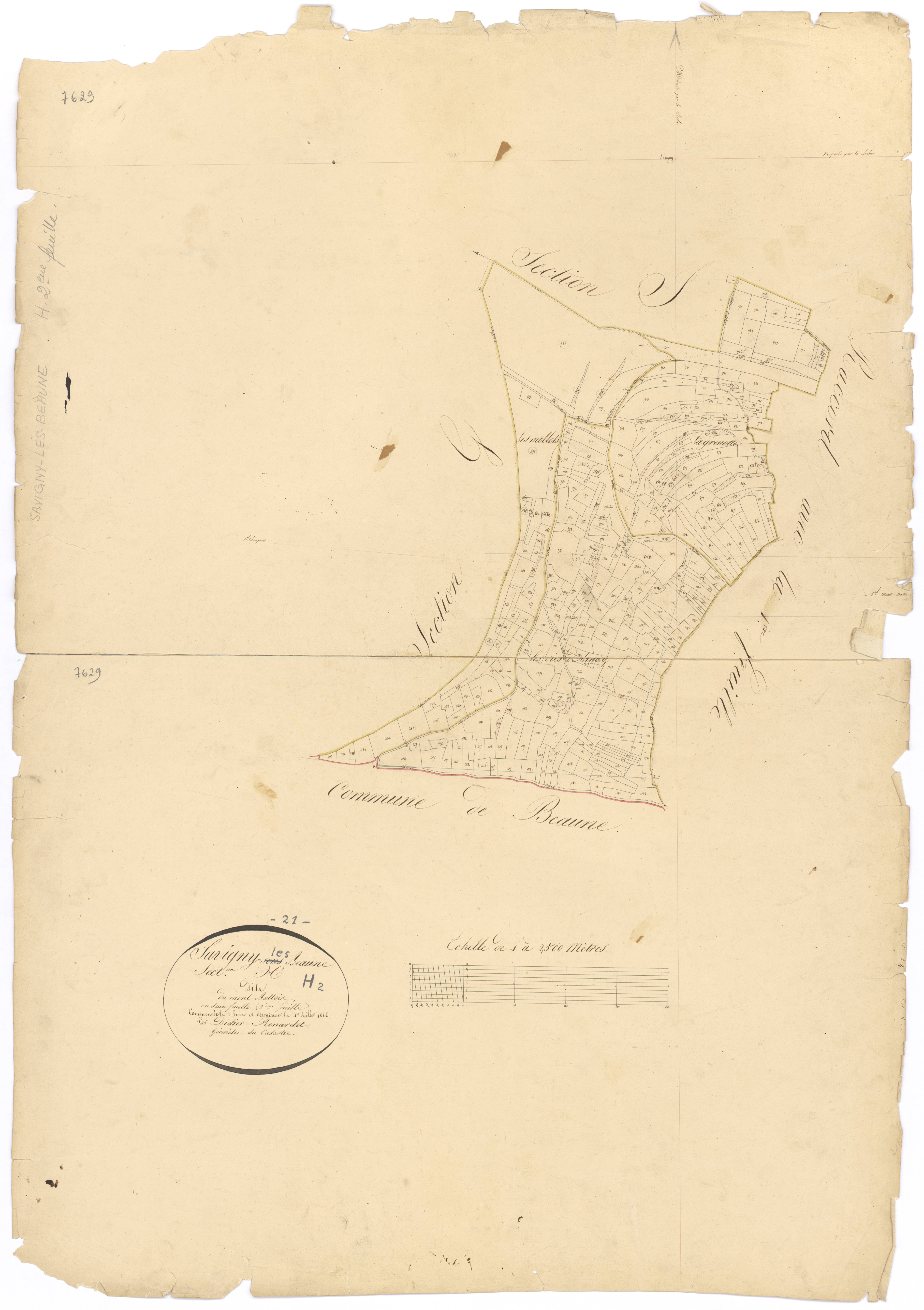 Savigny-lès-Beaune - Section H2 - 3 P PLAN 591/17