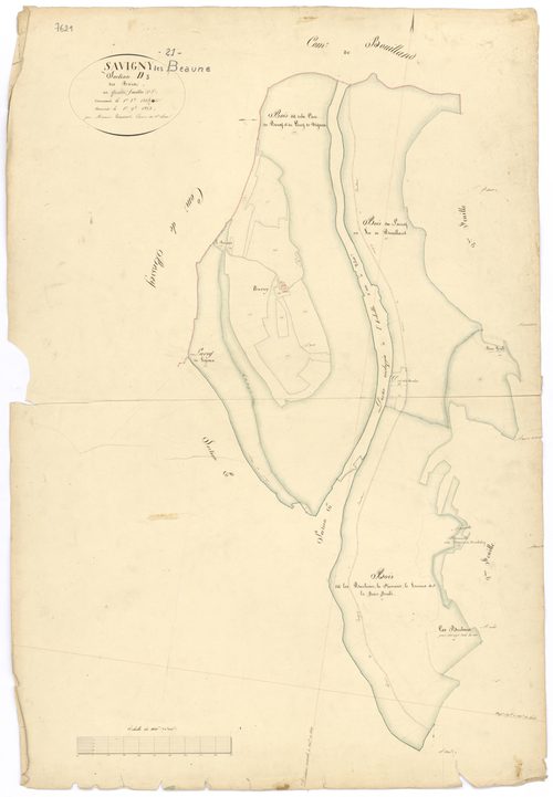 Savigny-lès-Beaune - Section D3 - 3 P PLAN 591/9