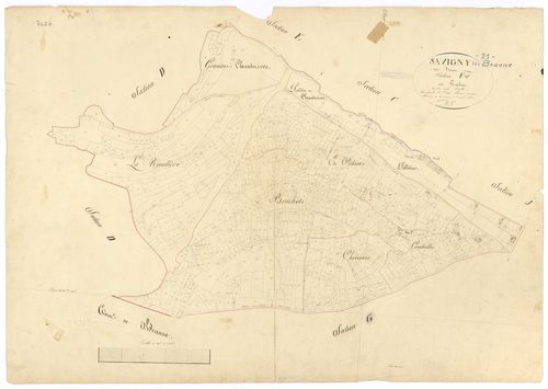 Savigny-lès-Beaune - Section F - 3 P PLAN 591/14