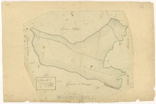Savigny-le-Sec - Section E - 3 P PLAN 590/7