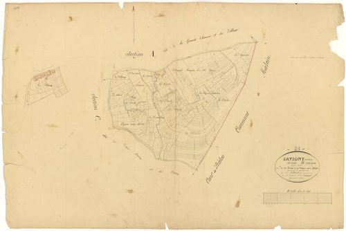 Savigny-sous-Mâlain - Section B - 3 P PLAN 592/3
