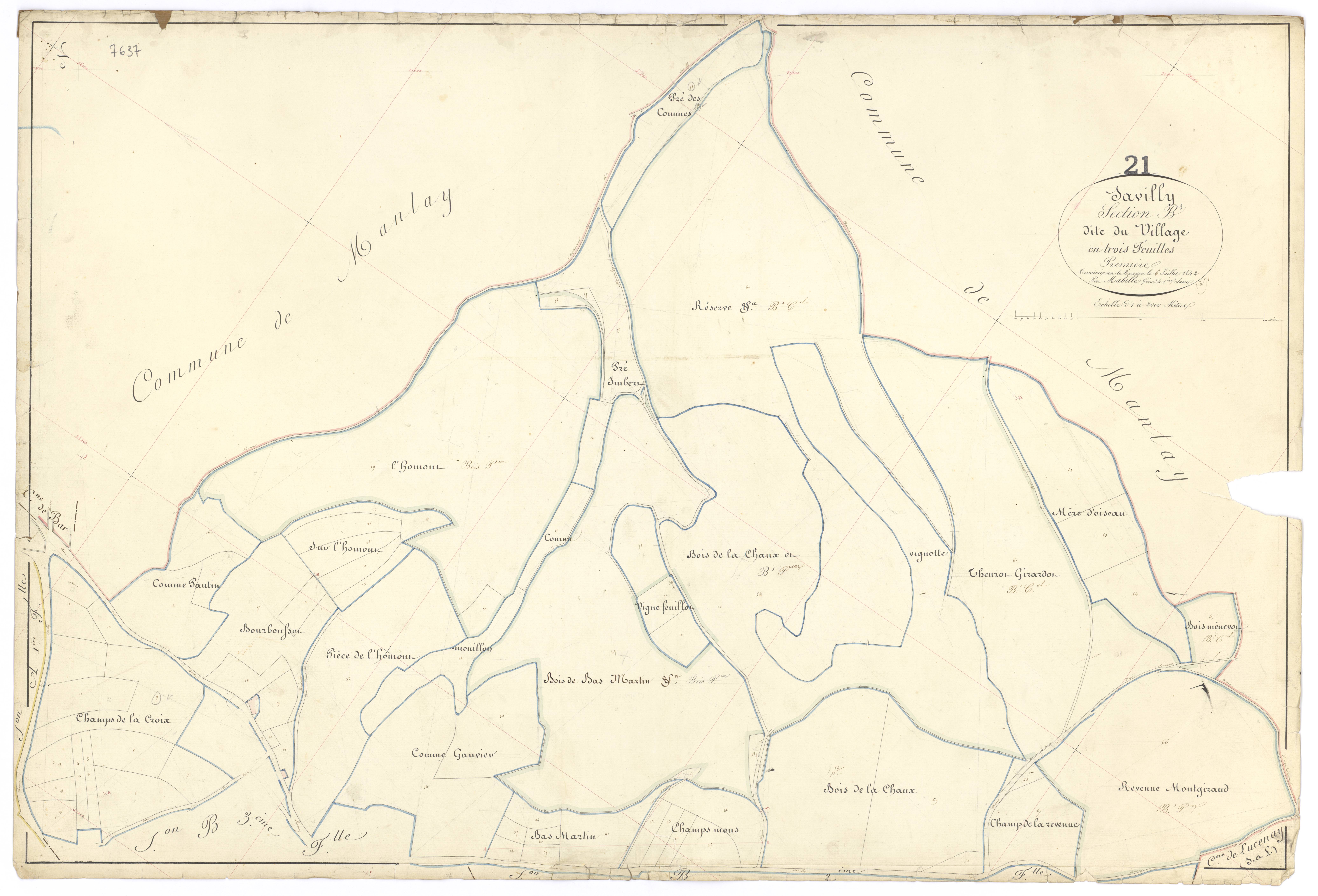 Savilly - Section B1 - 3 P PLAN 593/7