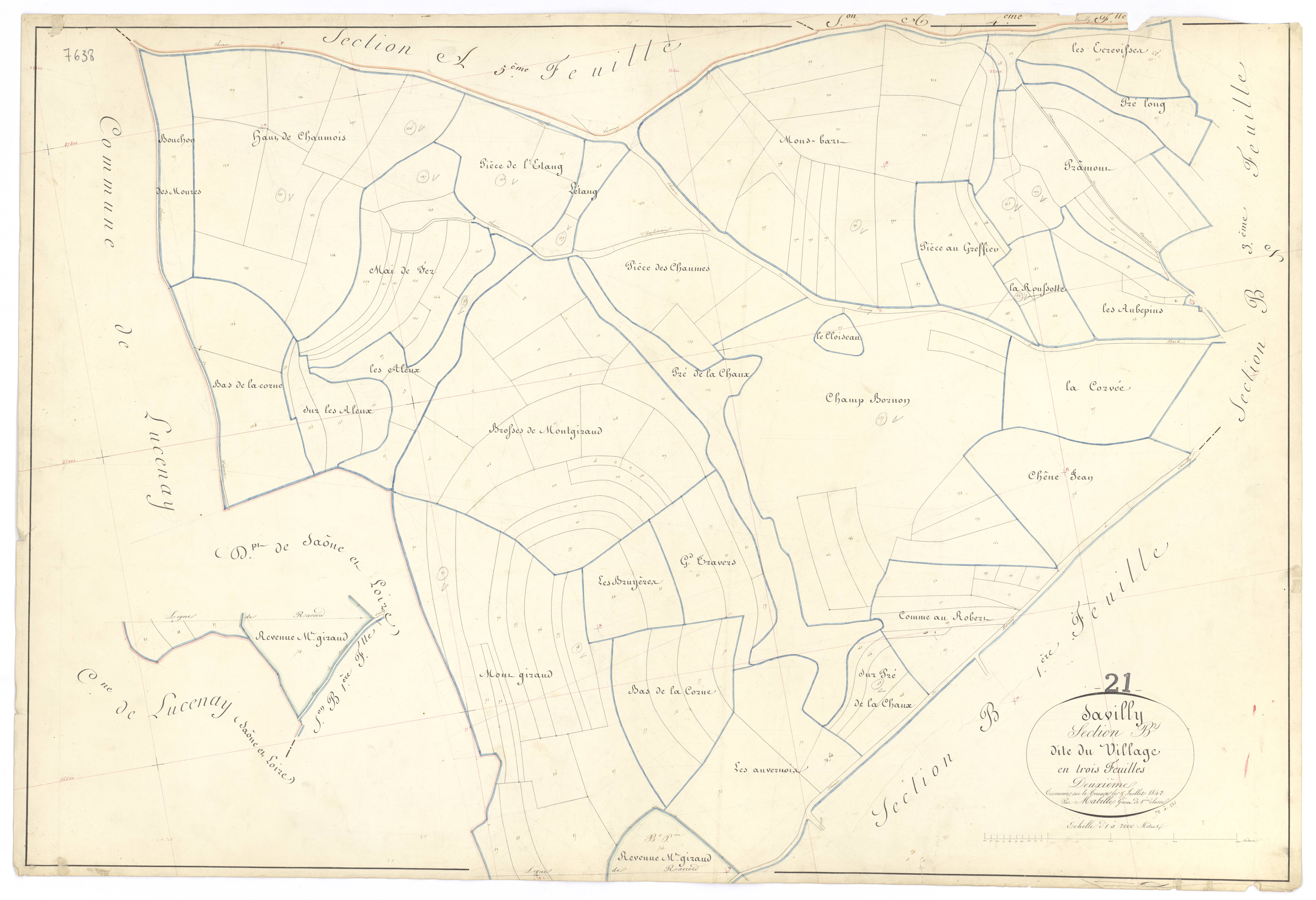 Savilly - Section B2 - 3 P PLAN 593/8