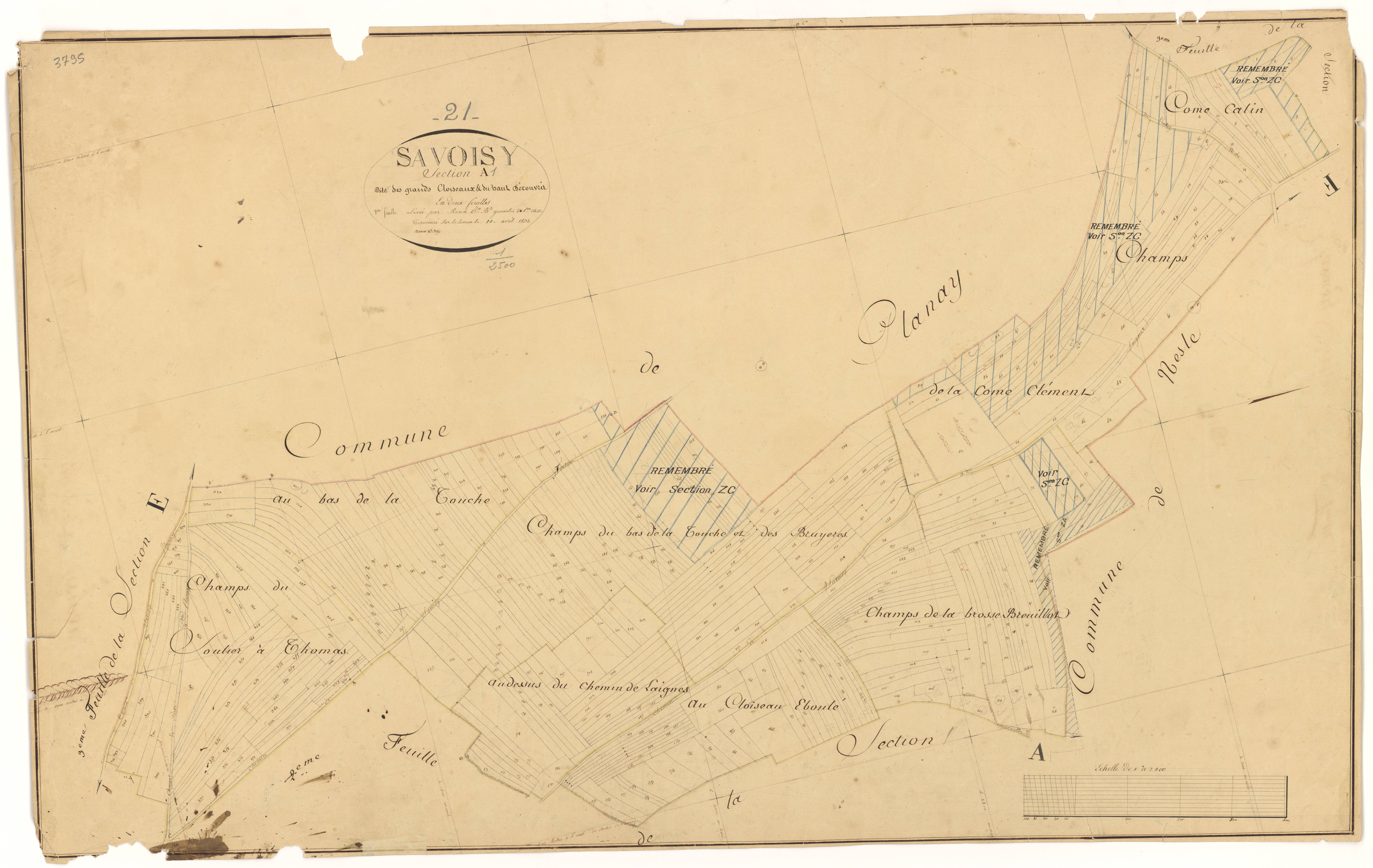 Savoisy - Section A1 - 3 P PLAN 594/2