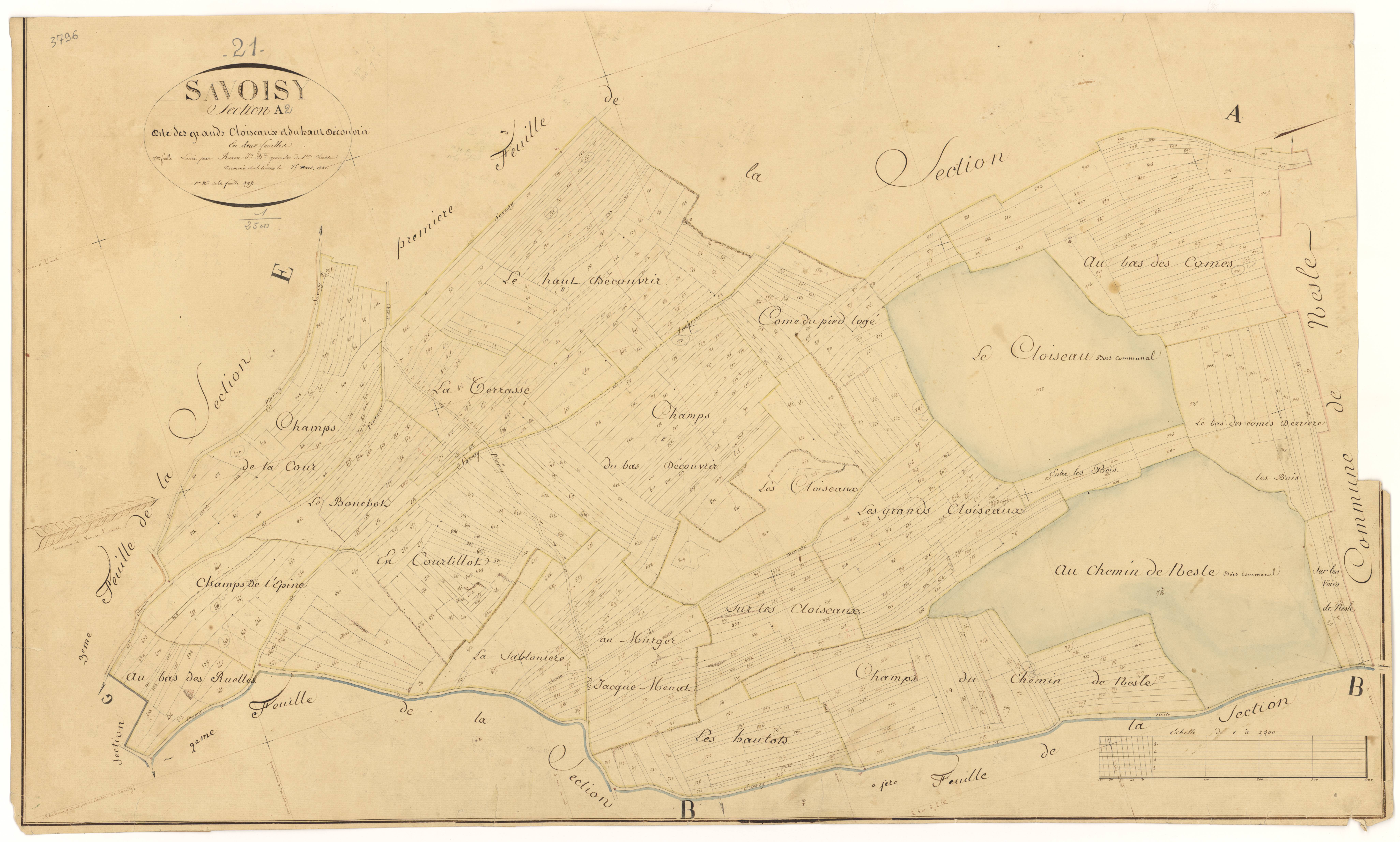 Savoisy - Section A2 - 3 P PLAN 594/3