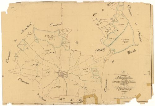 Savoisy - Tableau d'assemblage - 3 P PLAN 594/1
