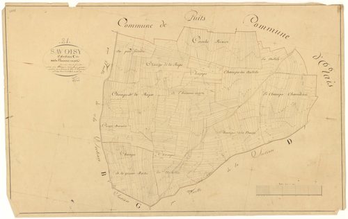 Savoisy - Section C - 3 P PLAN 594/6